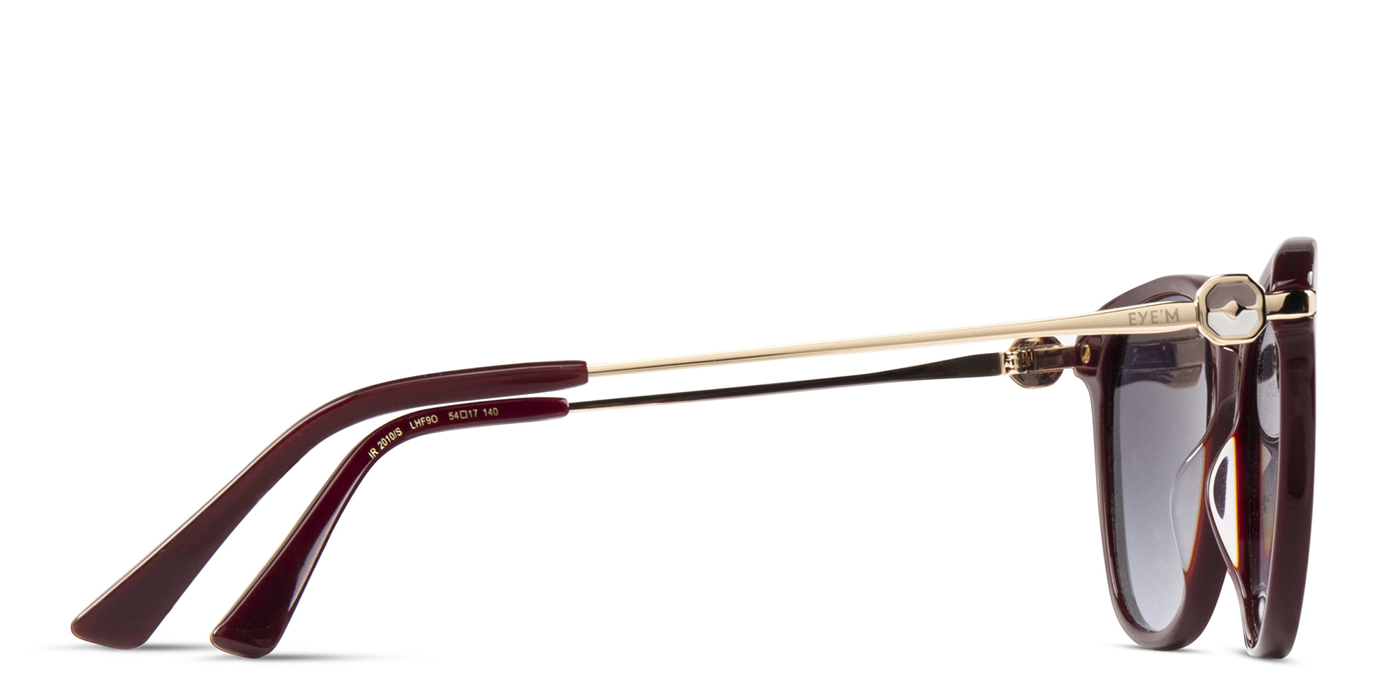 EYE'M Cat-Eye Sunglasses in Red – Product Photo 4