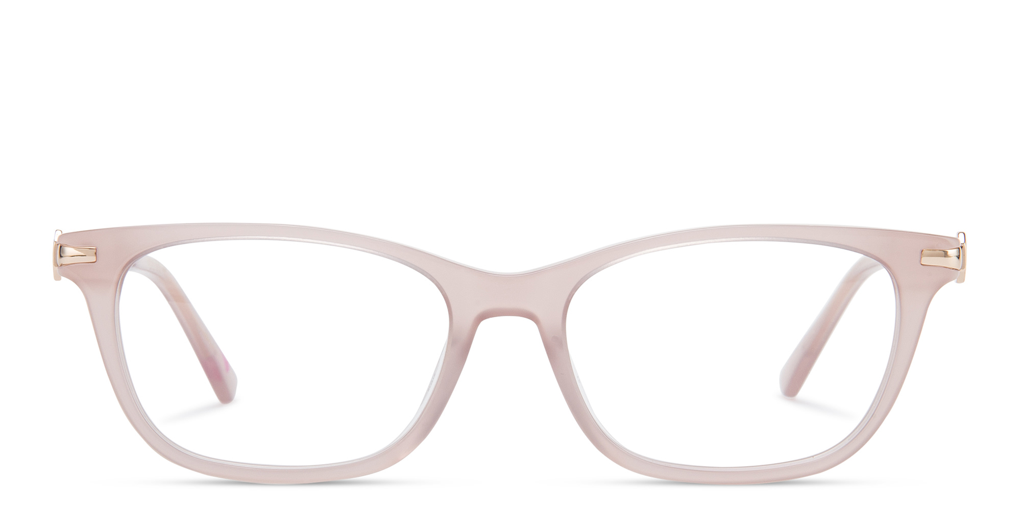 Shop EYE'M Rectangle Eyeglasses in Nude online.