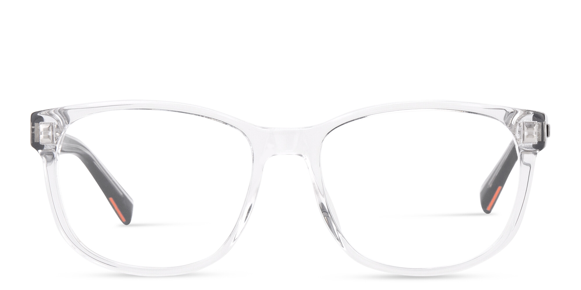 EYE'M Square Eyeglasses in Clear – Product Photo 1