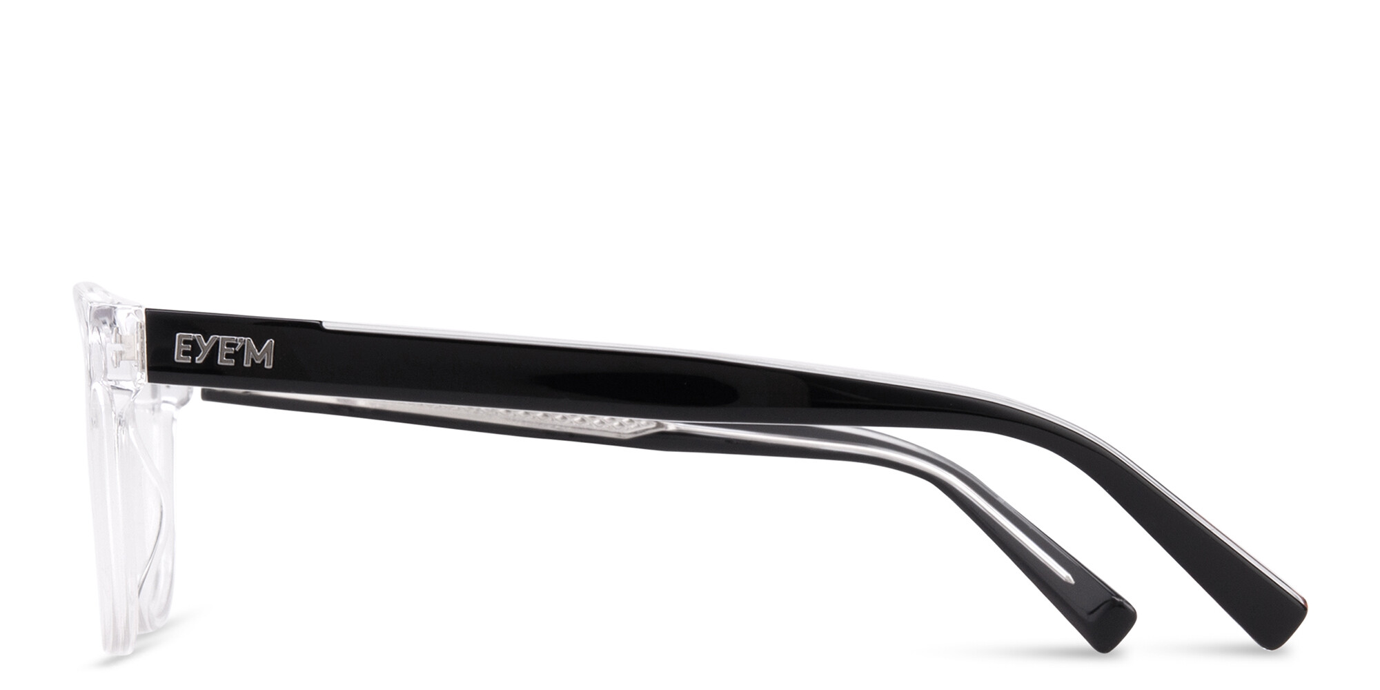 EYE'M Square Eyeglasses in Clear – Product Photo 3