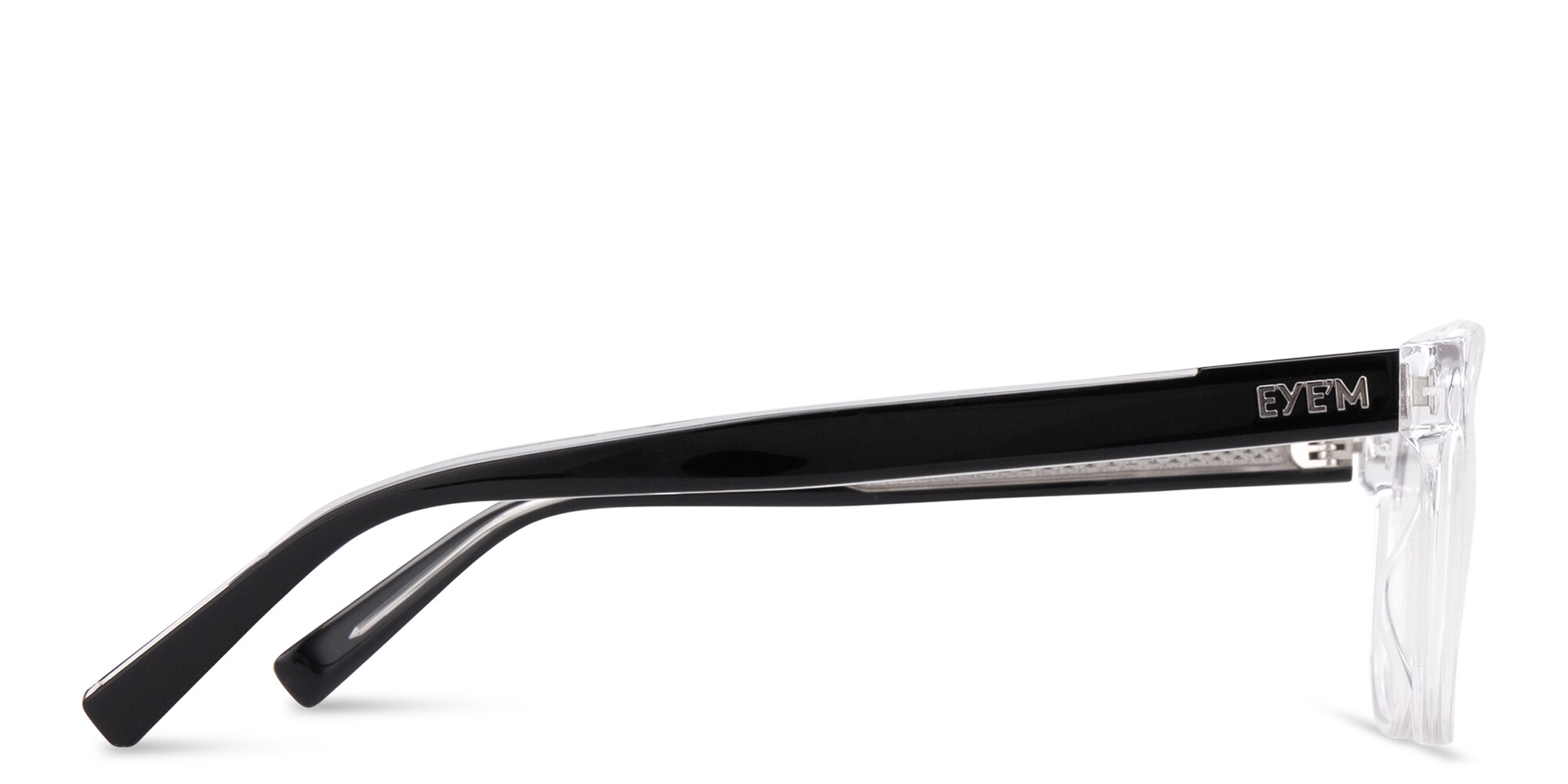 EYE'M Square Eyeglasses in Clear – Product Photo 4