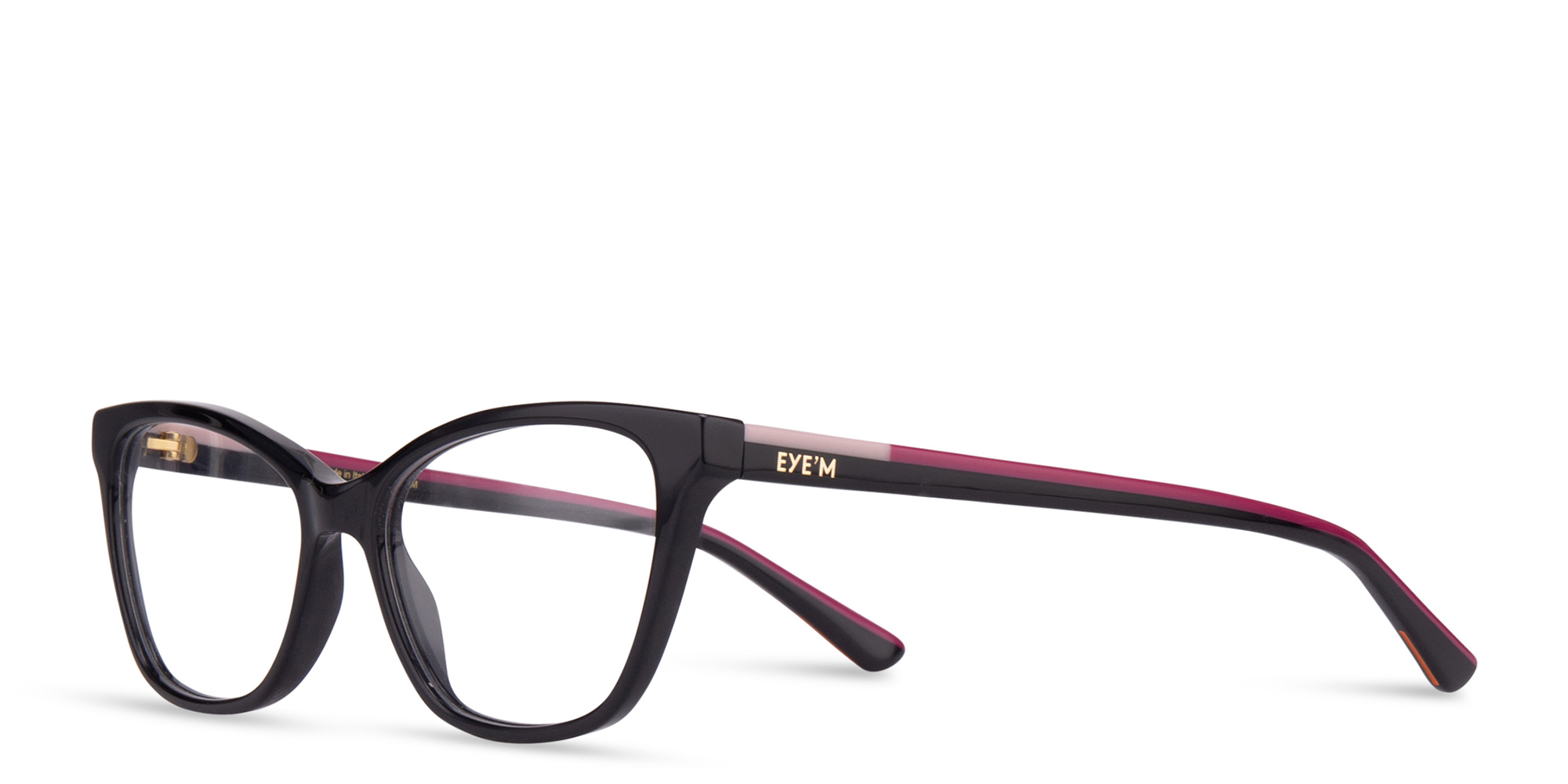 EYE'M Cat-Eye Eyeglasses in Black – Product Photo 5