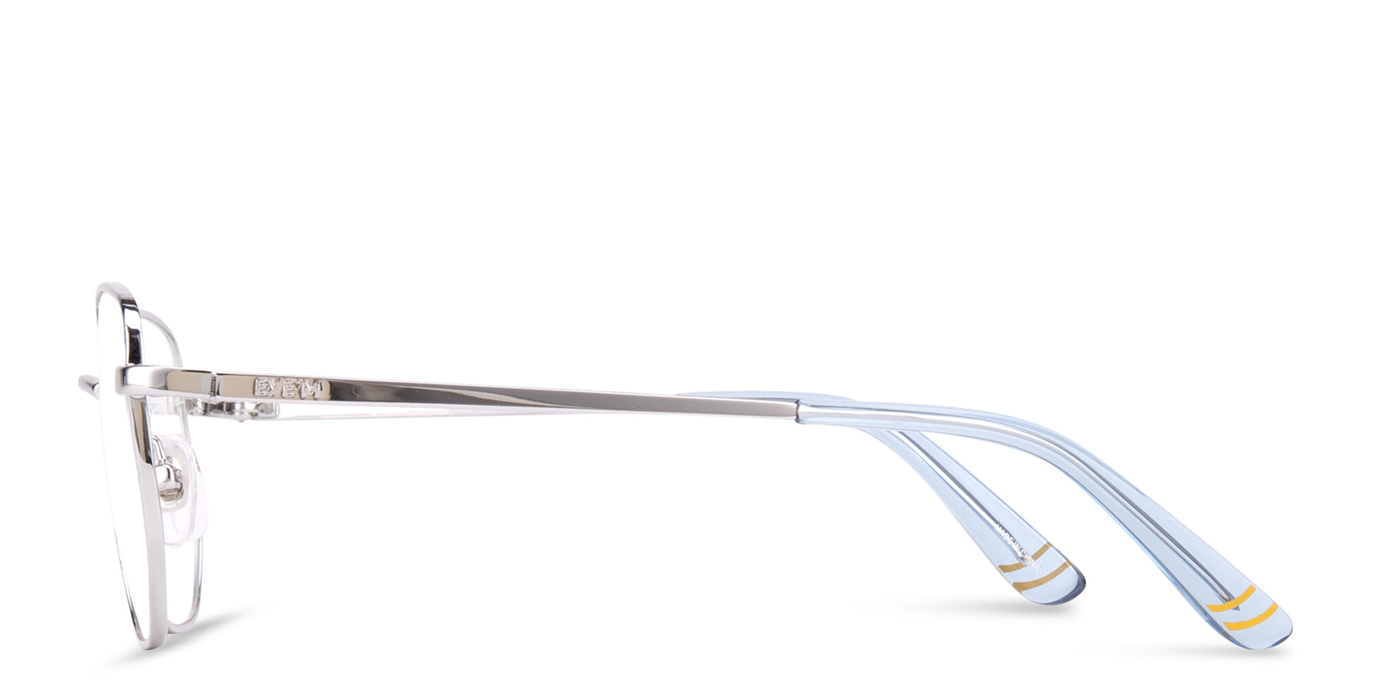 Shop EYE'M Kids Irregular Eyeglasses in Silver online.