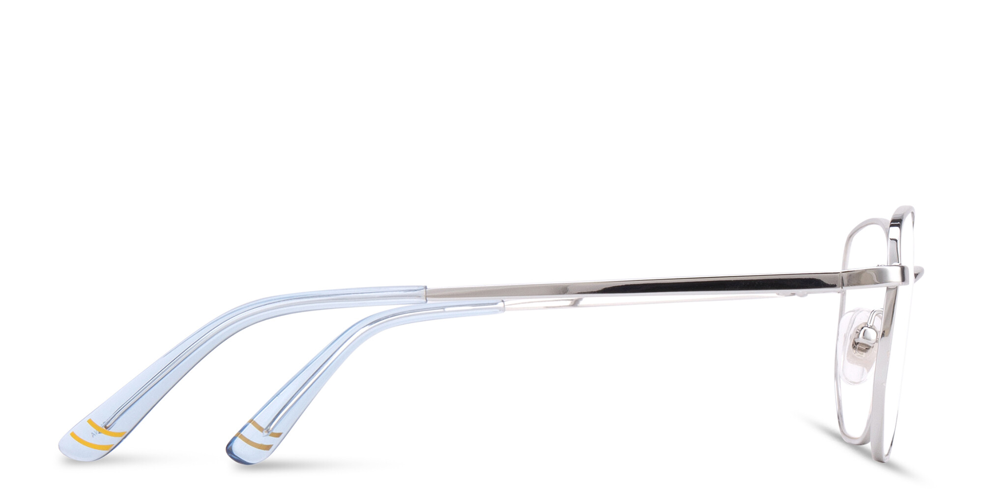 Shop EYE'M Kids Irregular Eyeglasses in Silver online.