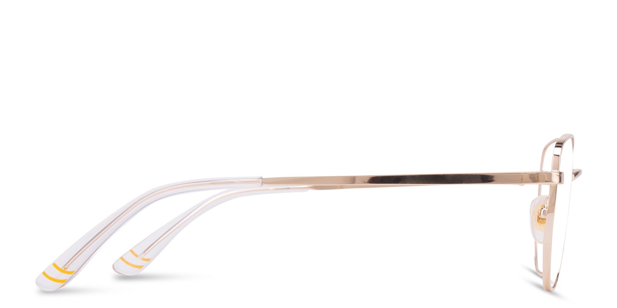 Shop EYE'M Kids Irregular Eyeglasses in Gold online.