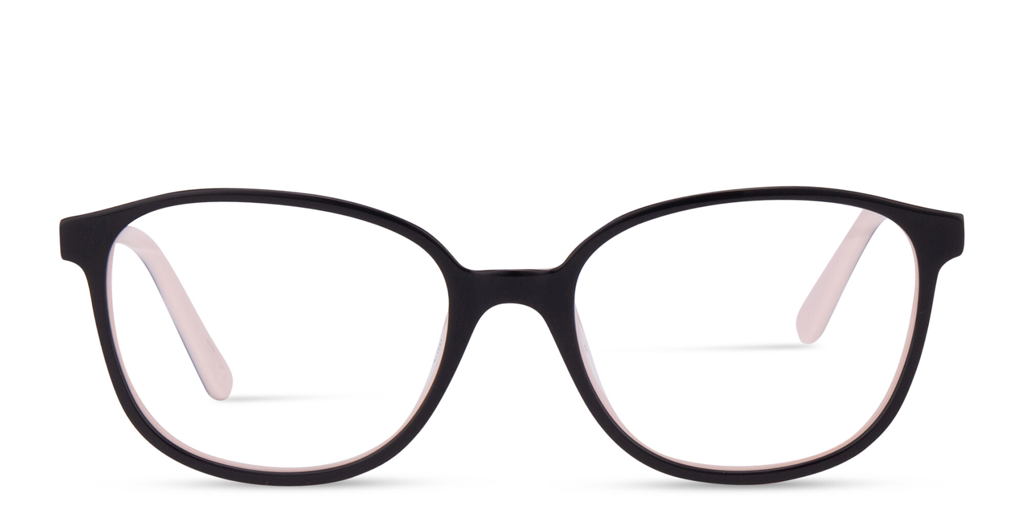 Shop EYE'M Kids Square Eyeglasses in Black & Pink online.