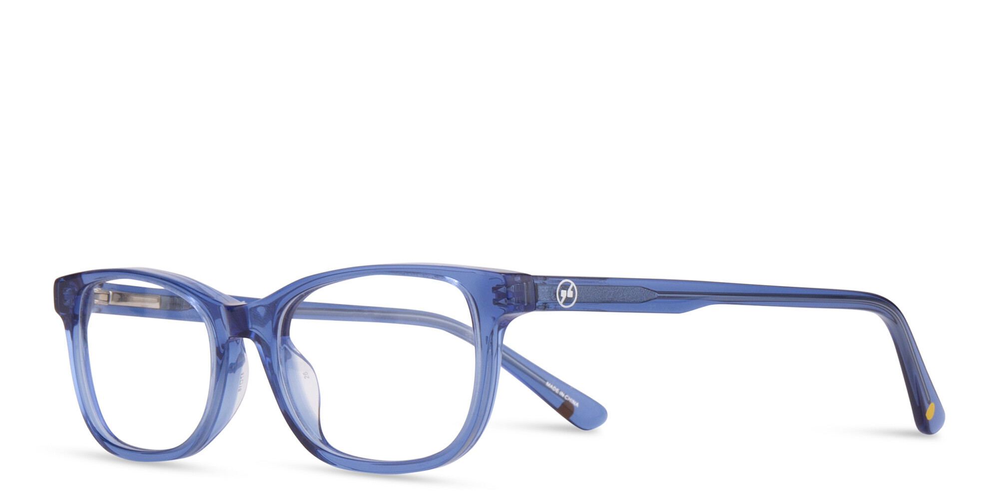 EYE'M Kids Rectangle Eyeglasses in Blue – Product Photo 2