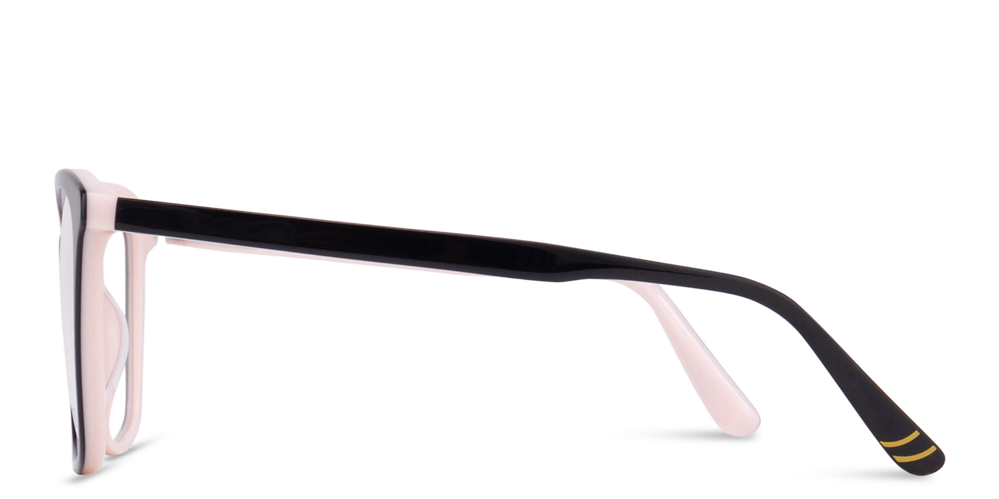 EYE'M Kids Square Eyeglasses in Black – Product Photo 3