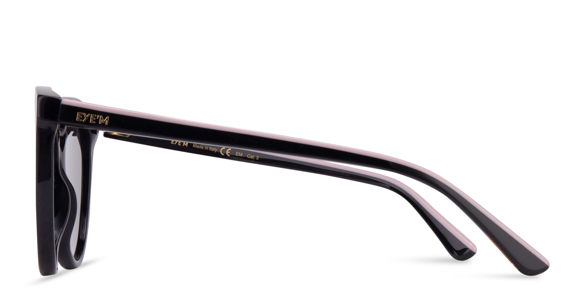 EYE'M Cat-Eye Sunglasses in Black – Product Photo 3