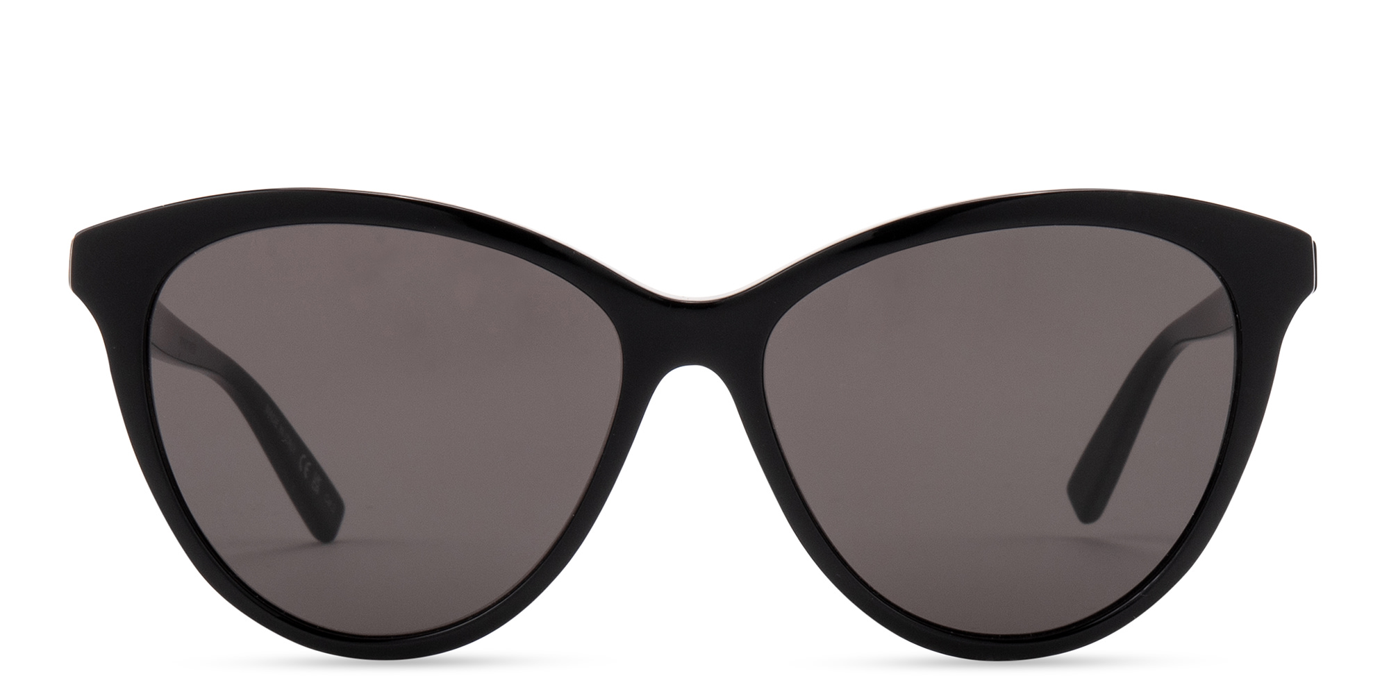 Shop SAINT LAURENT Oversized Cat-Eye Sunglasses in Black online.