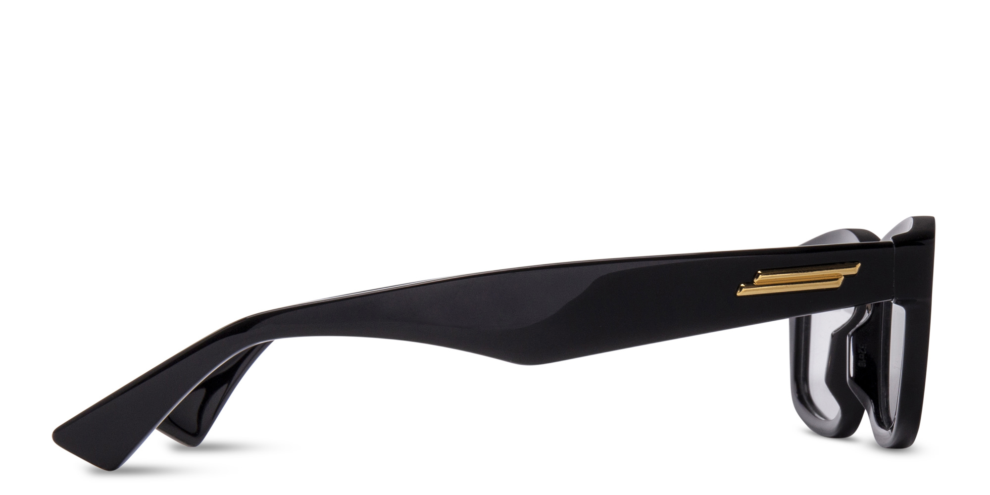 BOTTEGA VENETA Rectangle Eyeglasses in Black – Product Photo 4