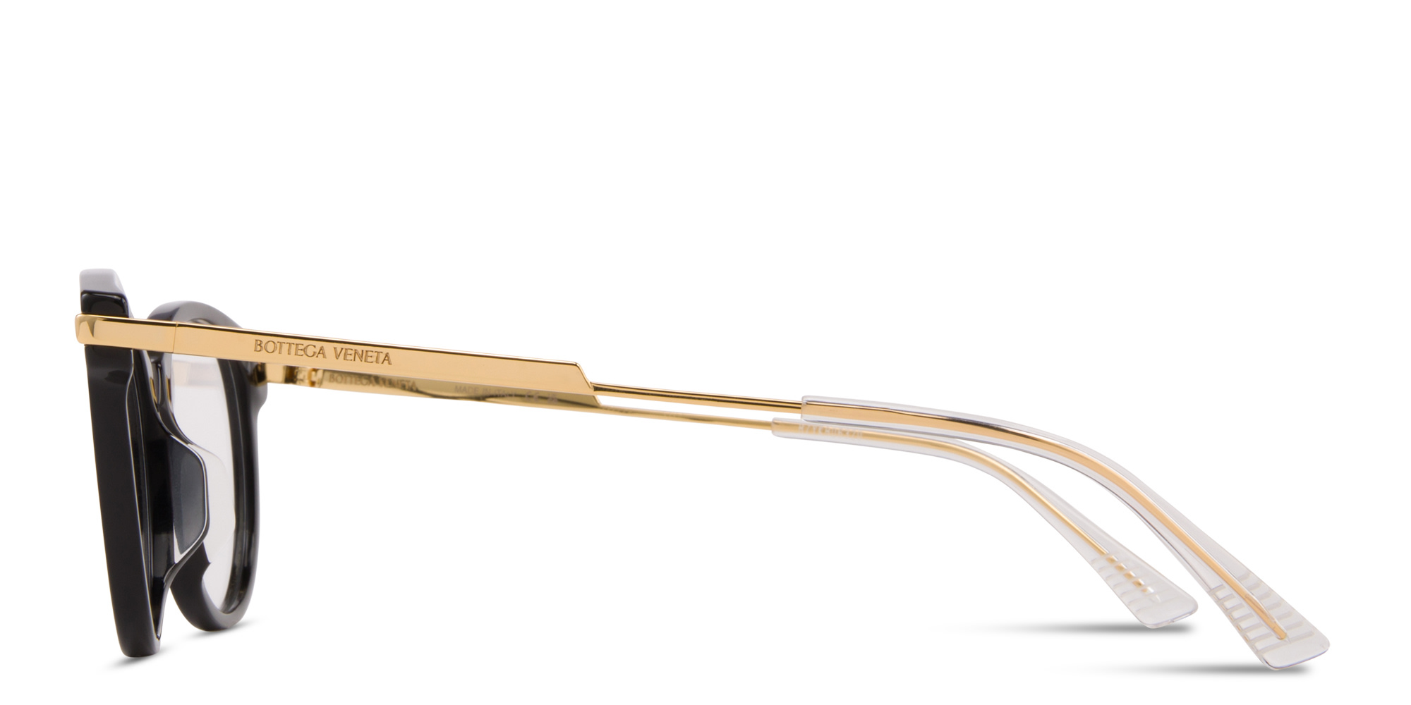 BOTTEGA VENETA Square Eyeglasses in Black – Product Photo 3