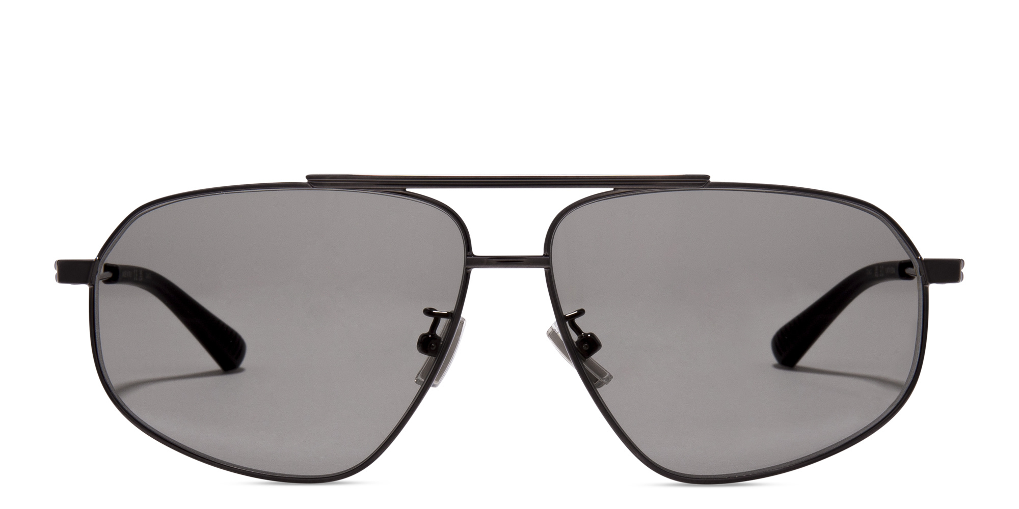 Shop BOTTEGA VENETA Unisex Aviator Sunglasses in Silver online.