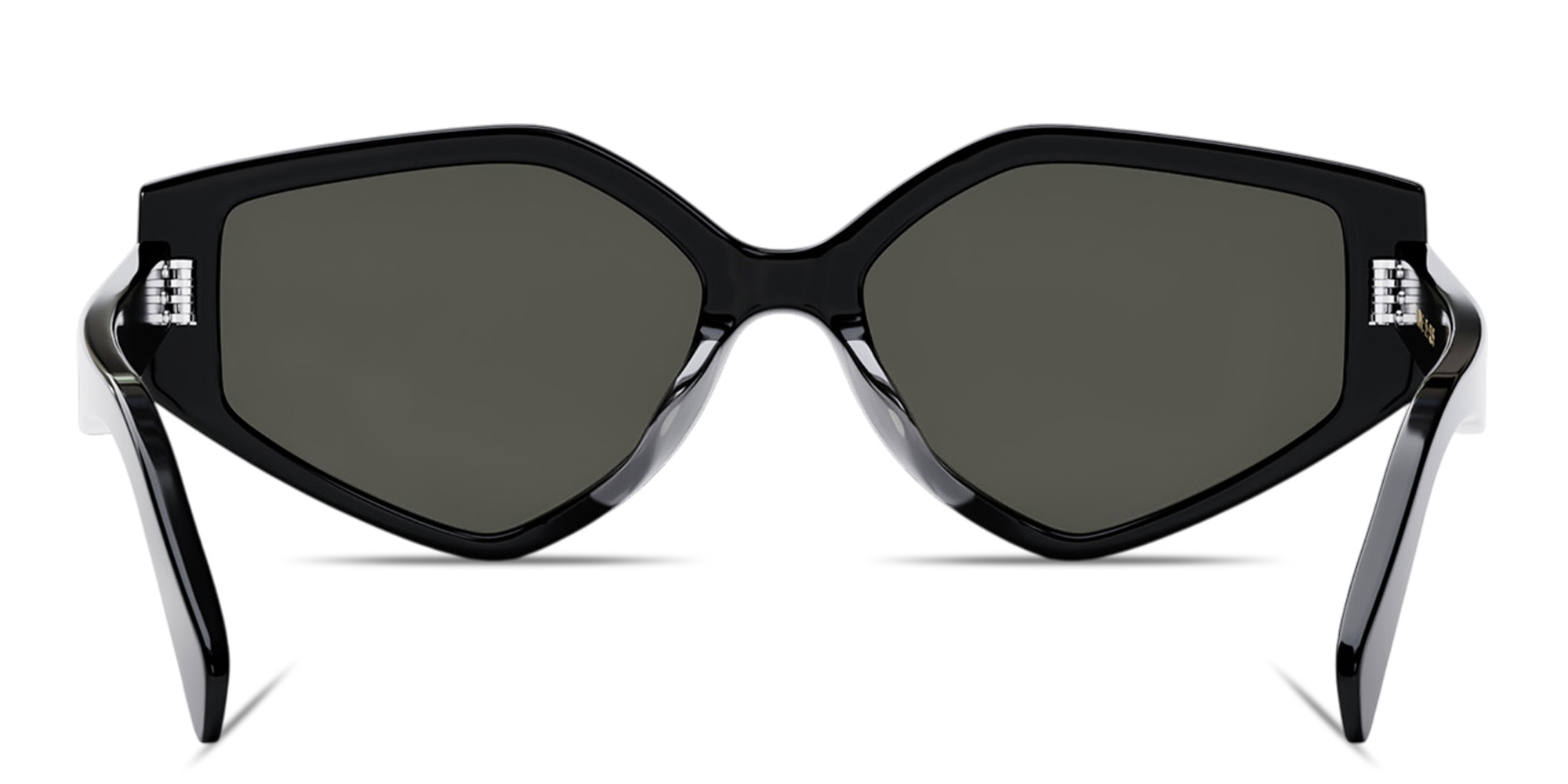 Shop CELINE 3 Dots Irregular Sunglasses in Black online.