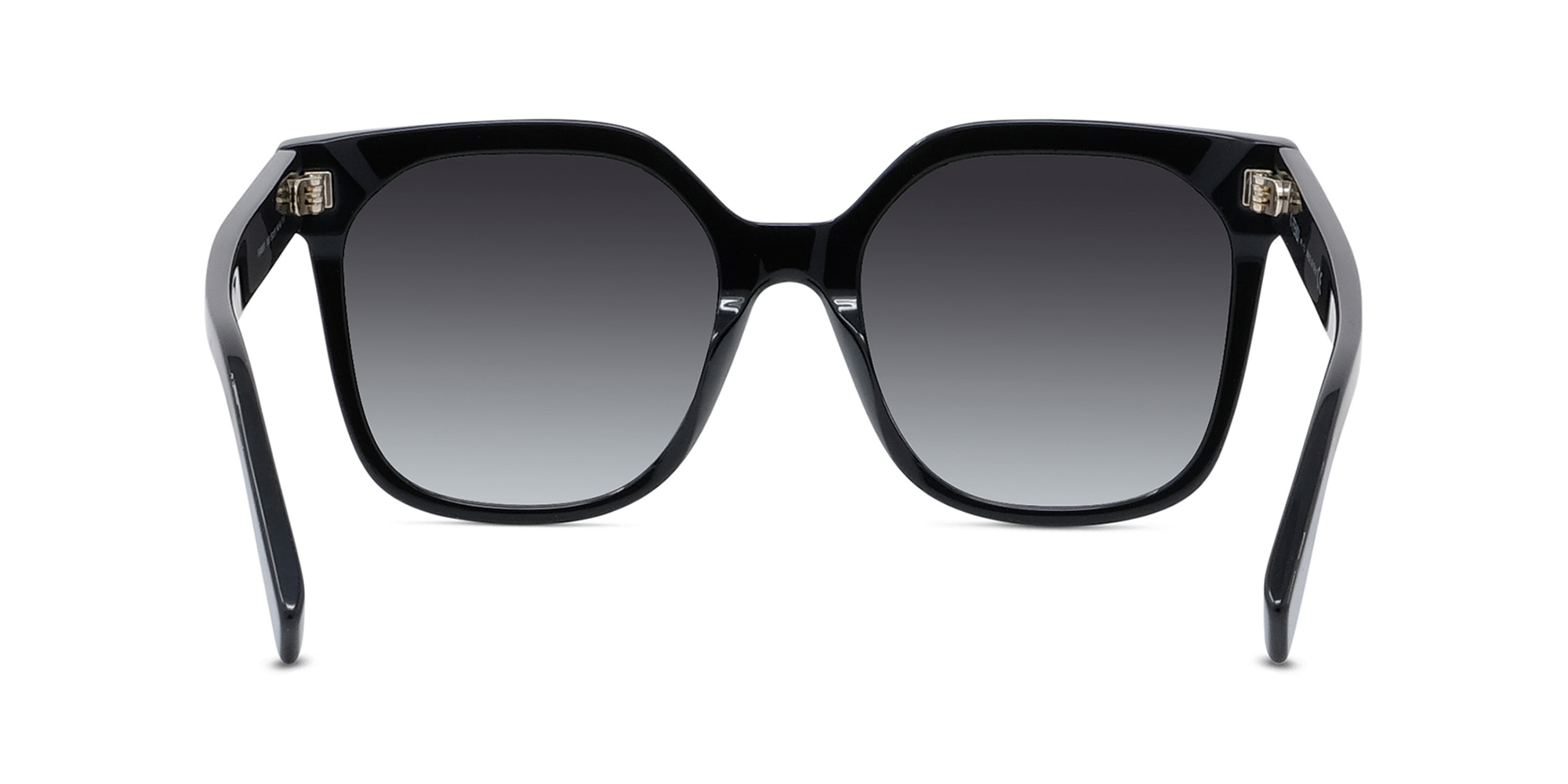 Shop FENDI Lettering Square Sunglasses in Black online.
