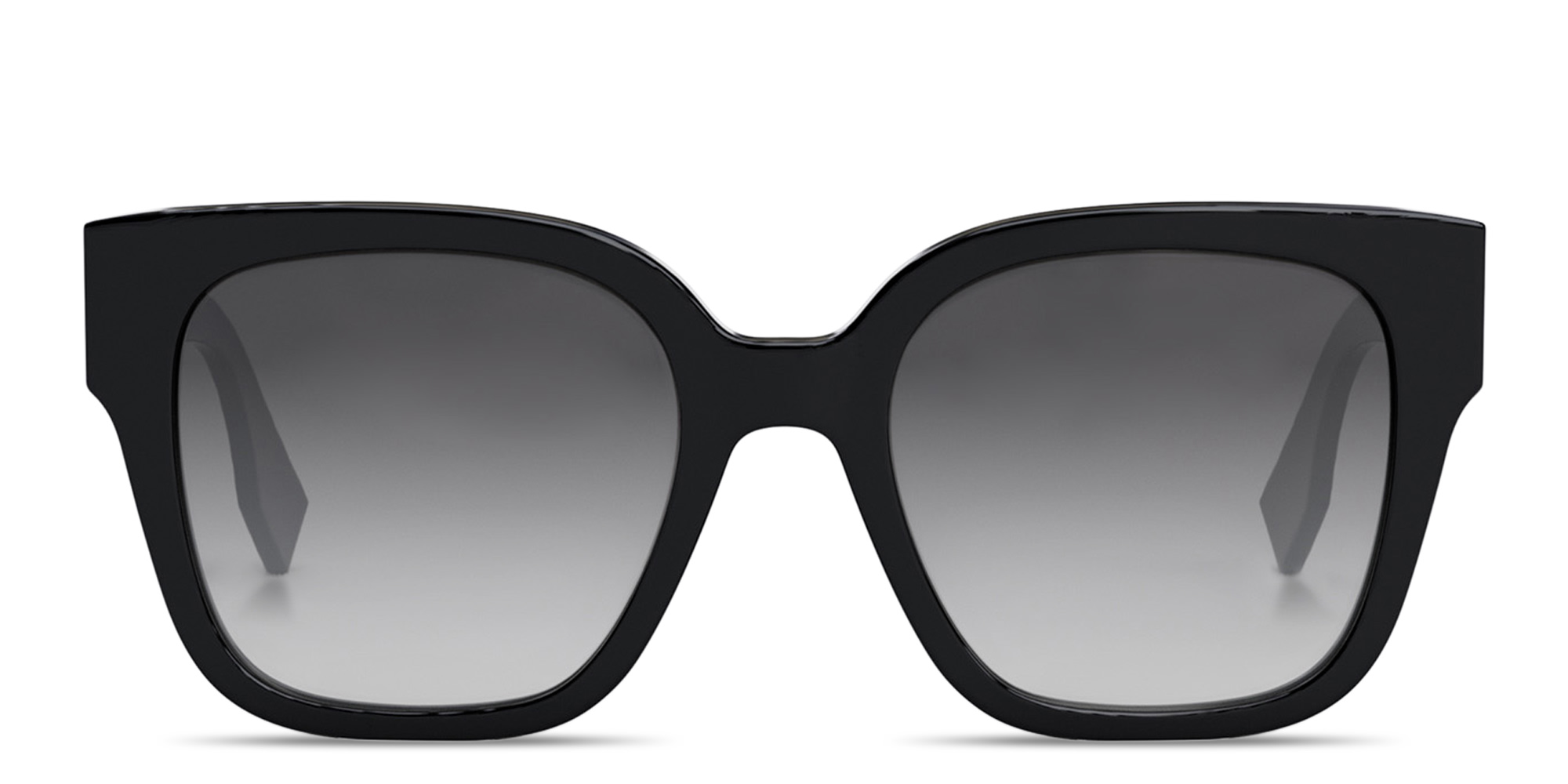 Shop FENDI O'Lock Irregular Sunglasses in Black online.