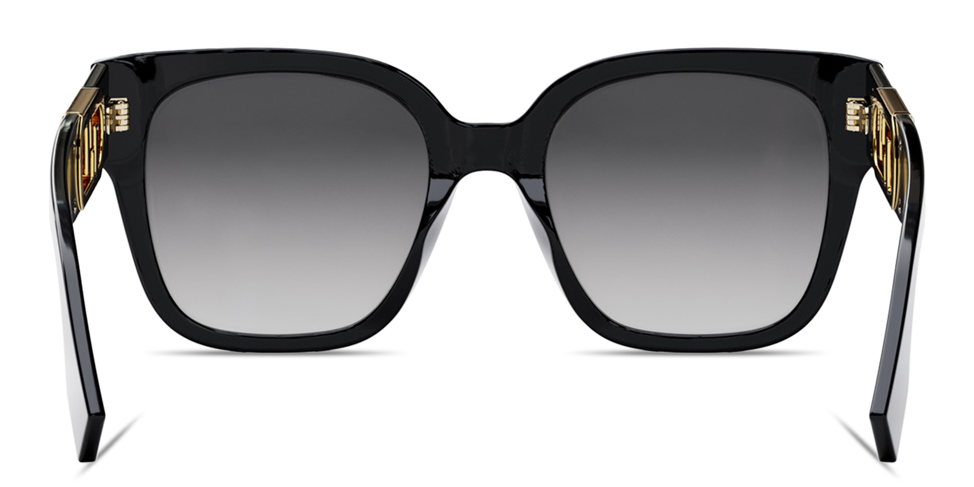 Shop FENDI O'Lock Irregular Sunglasses in Black online.