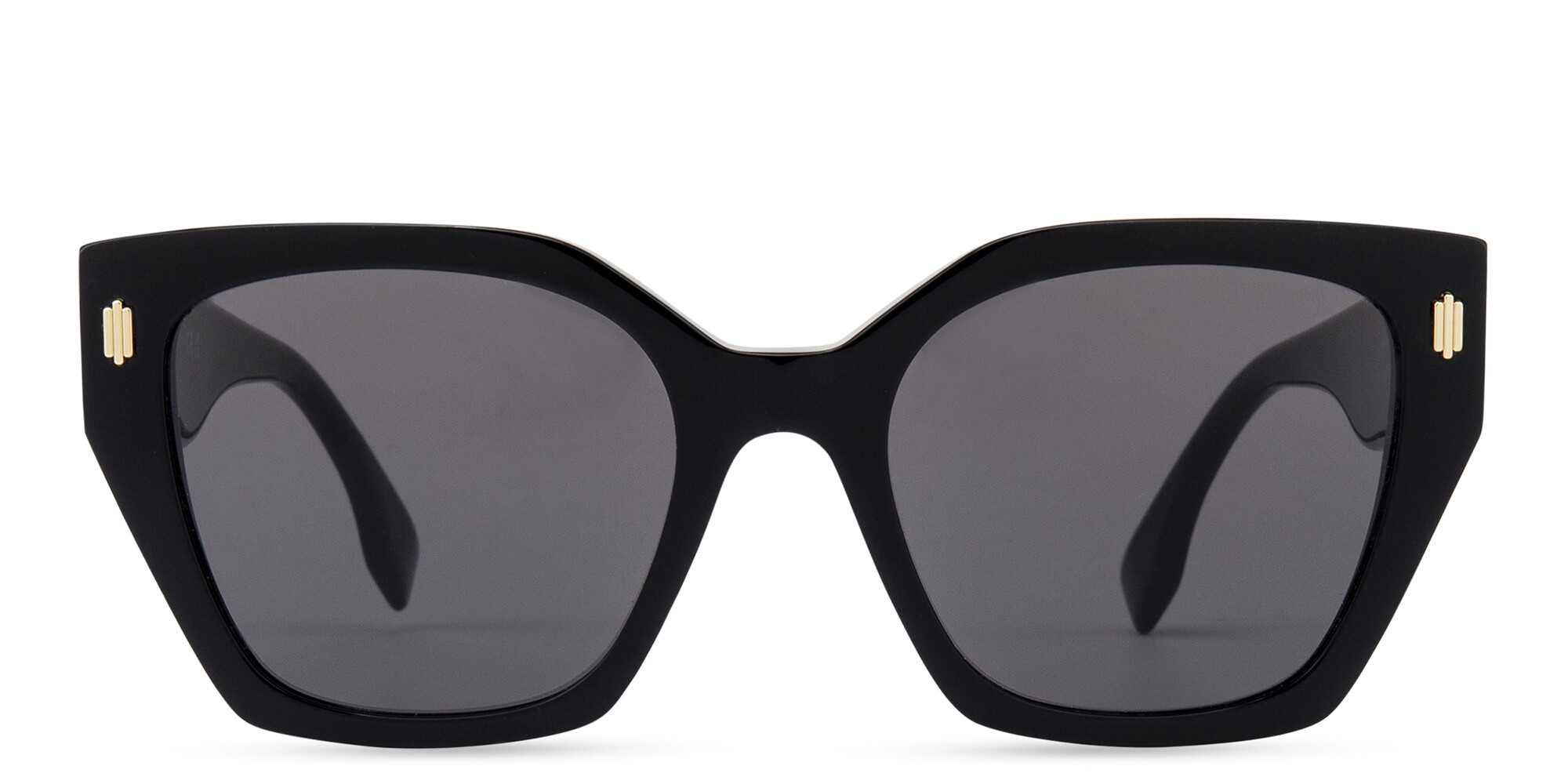 Shop FENDI Bold Square Sunglasses in Black online.