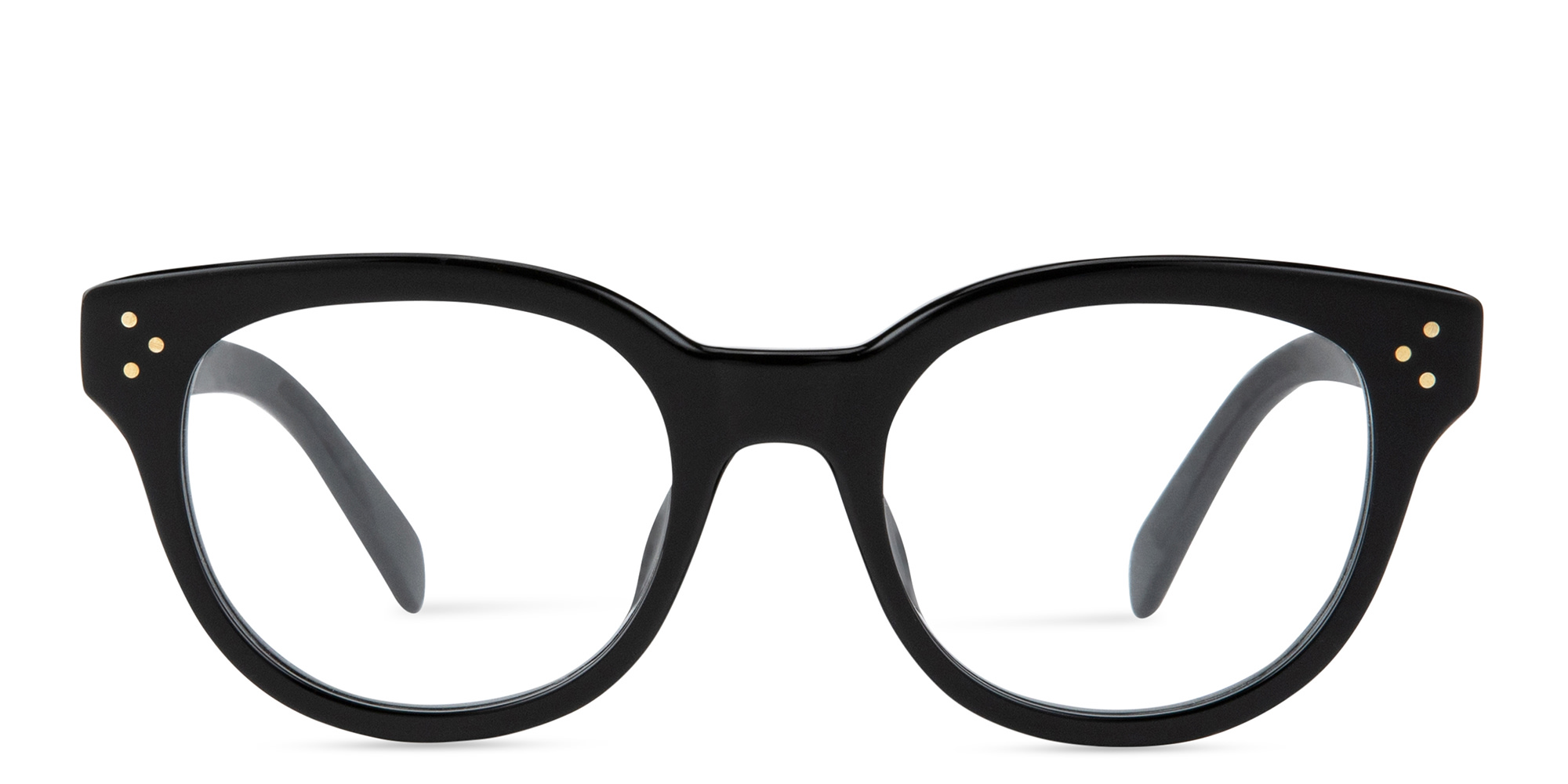 CELINE 3 Dots Square Eyeglasses in Black – Product Photo 1