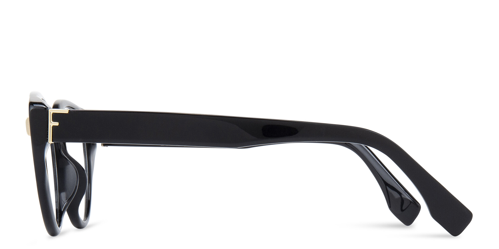 FENDI Fendi First Black Cat-Eye Eyeglasses in Black – Product Photo 3