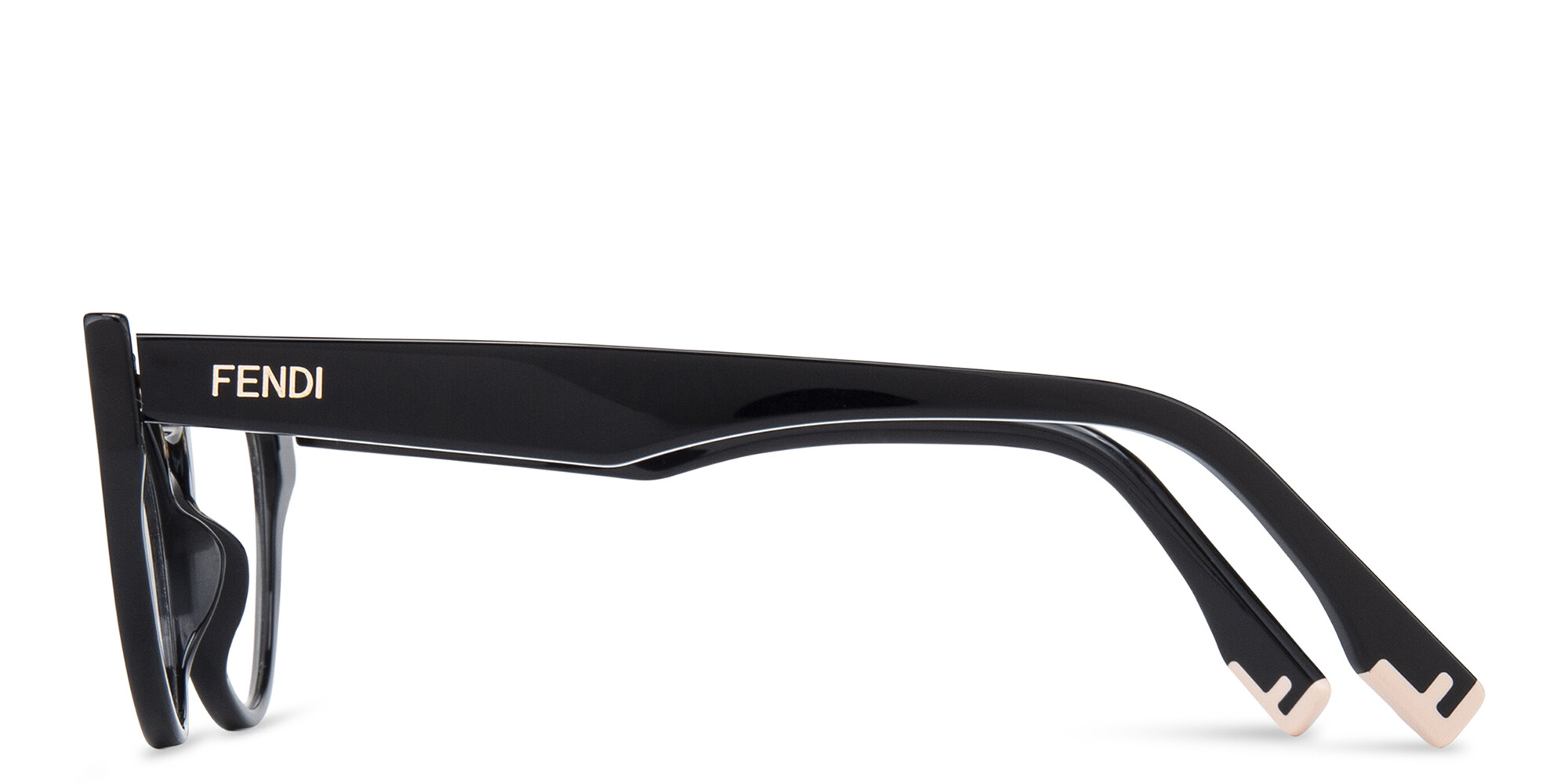 Shop FENDI Way Cat-Eye Eyeglasses in Black online.