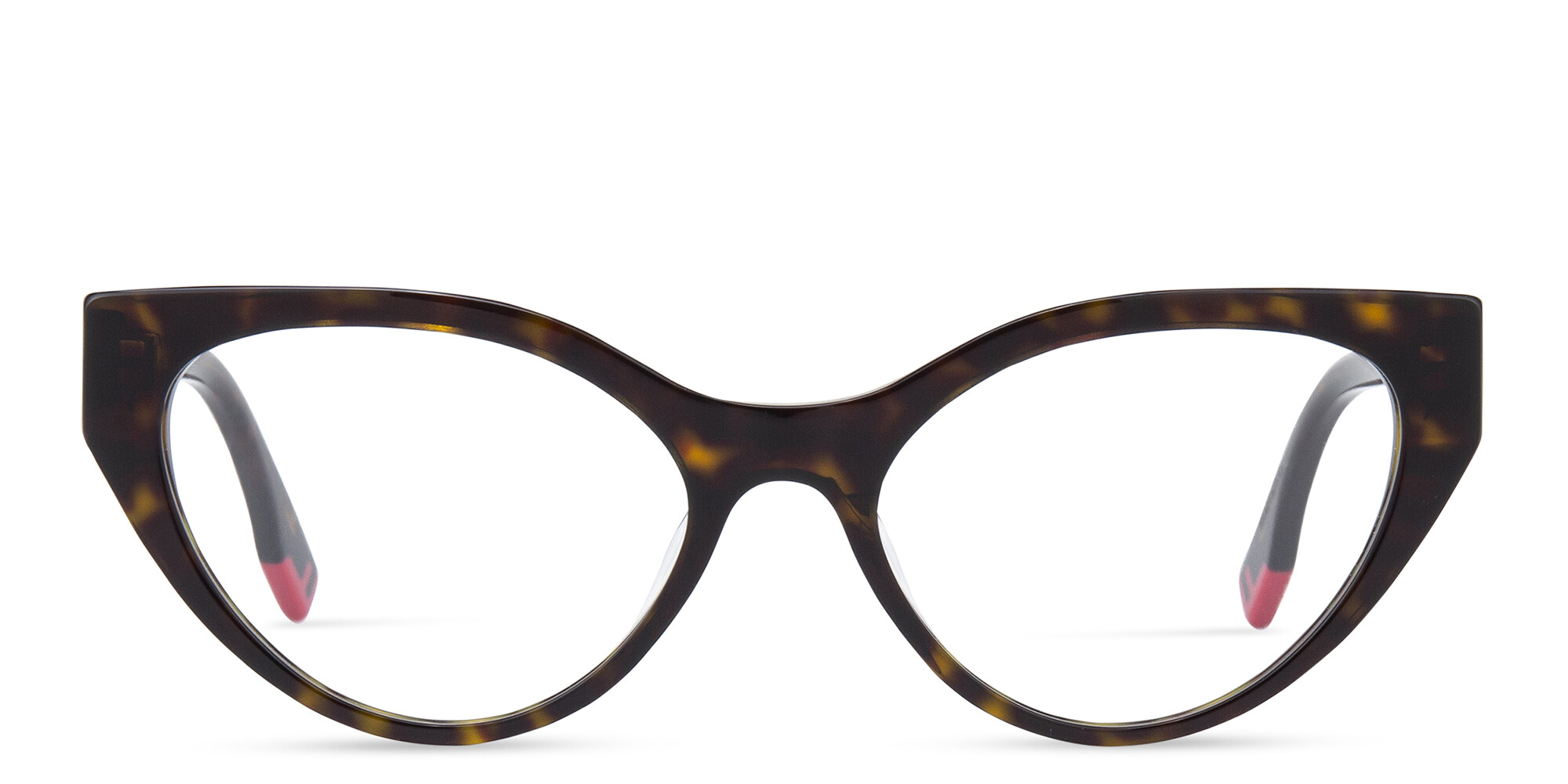 Shop FENDI Way Cat-Eye Eyeglasses in Havana online.