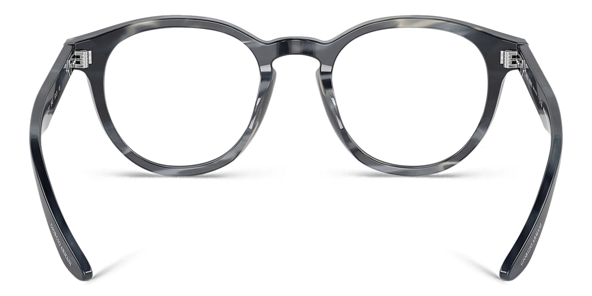 GIORGIO ARMANI Panthos Eyeglasses in Striped Blue – Product Photo 4