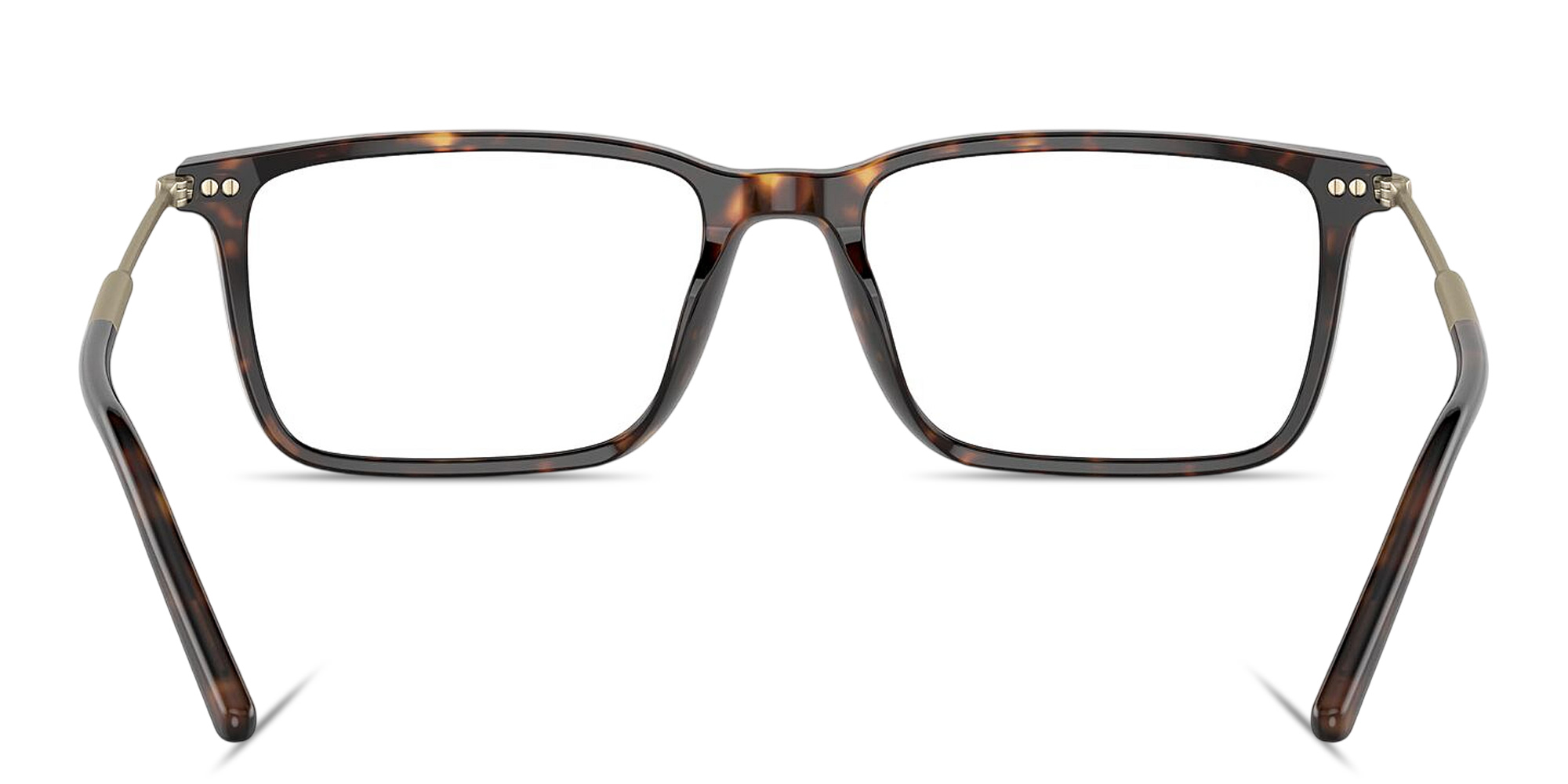 Shop GIORGIO ARMANI Rectangle Eyeglasses in Havana online.