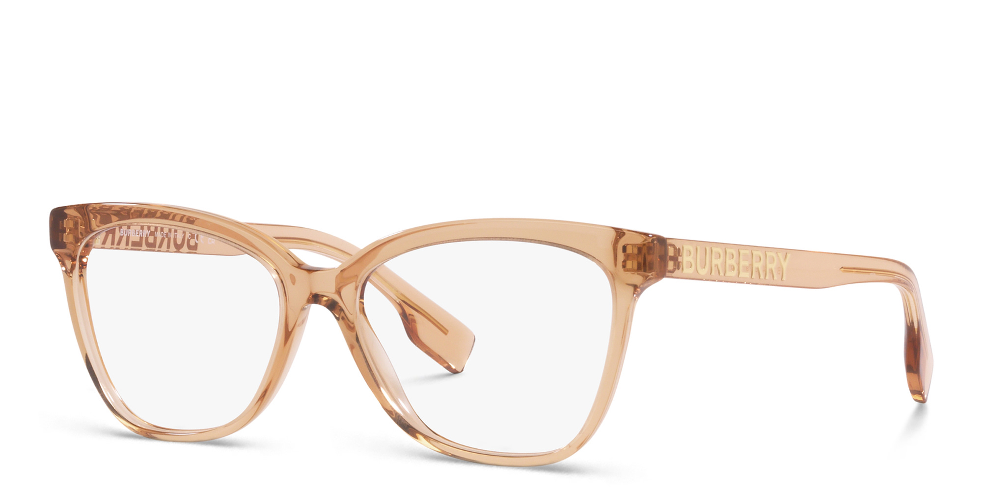 Shop BURBERRY Cat-Eye Eyeglasses in Brown online.