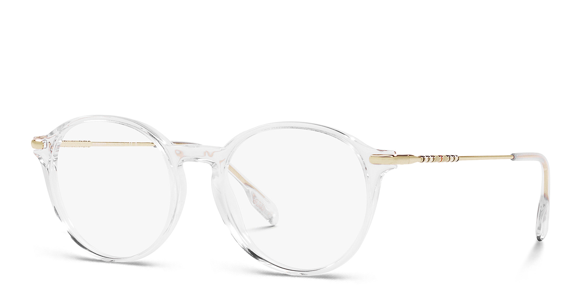 Shop BURBERRY Panthos Eyeglasses in Transparent online.