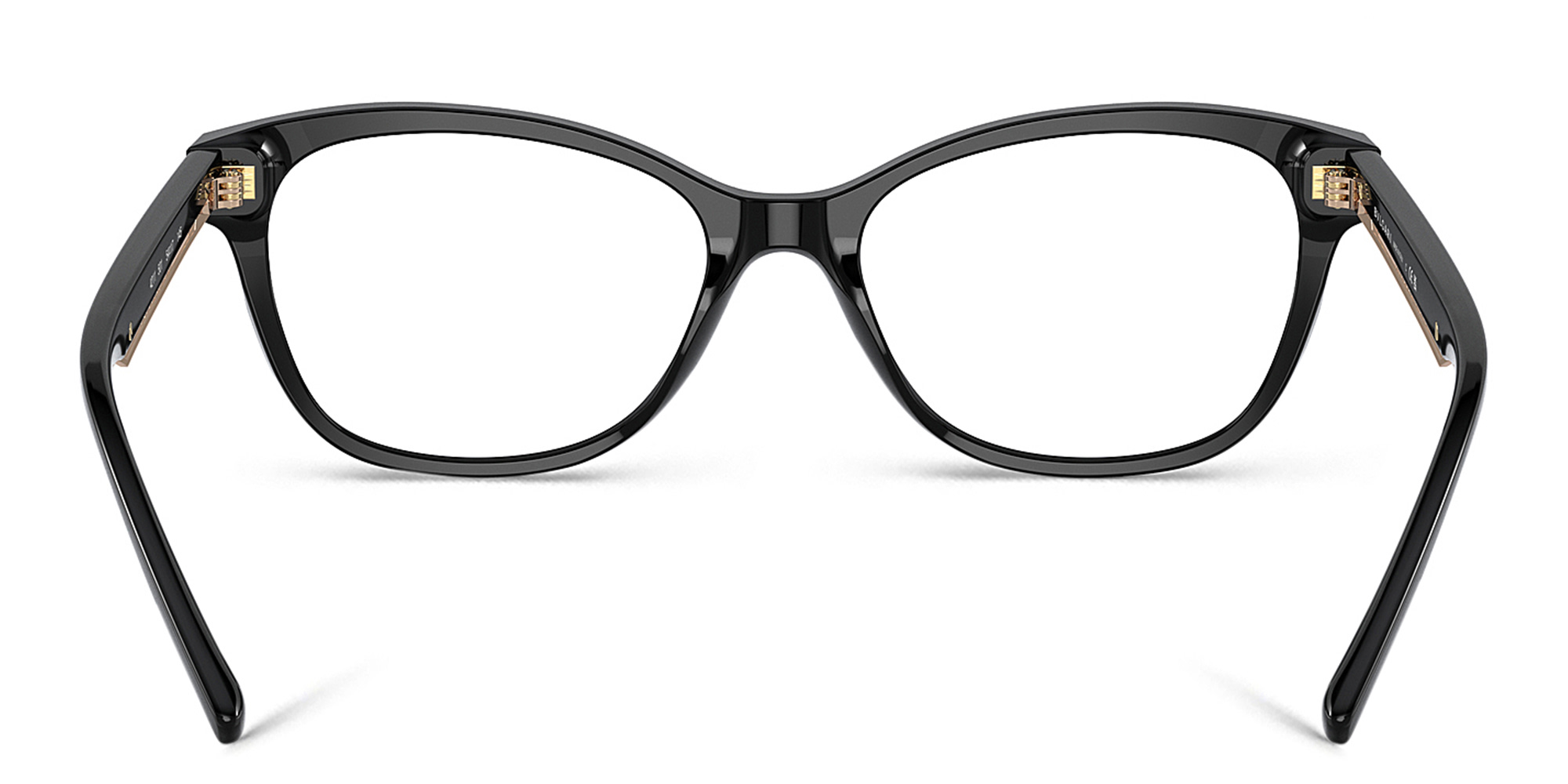 Shop BVLGARI Butterfly Eyeglasses in Black online.