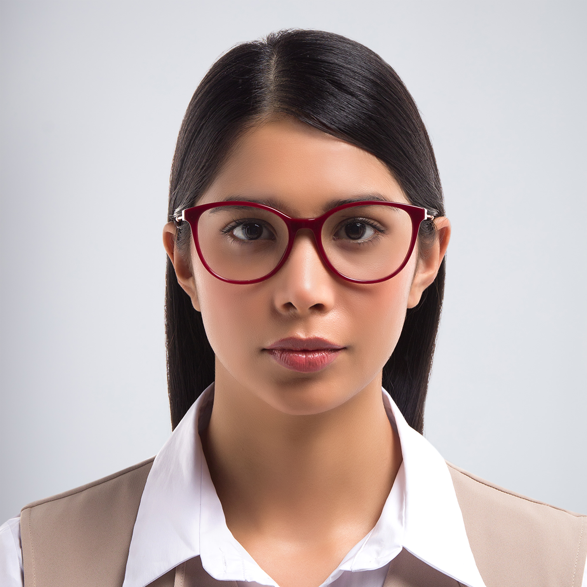 Dolce & Gabbana Butterfly Eyeglasses in Bordeaux – Product Photo 5