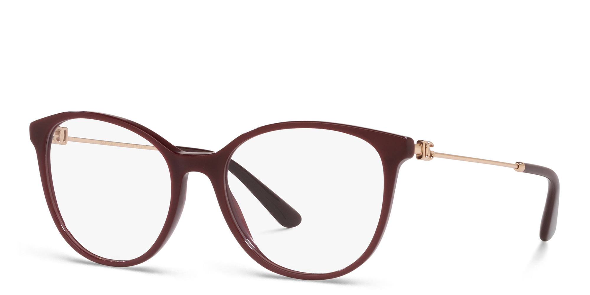 Dolce & Gabbana Butterfly Eyeglasses in Bordeaux – Product Photo 2
