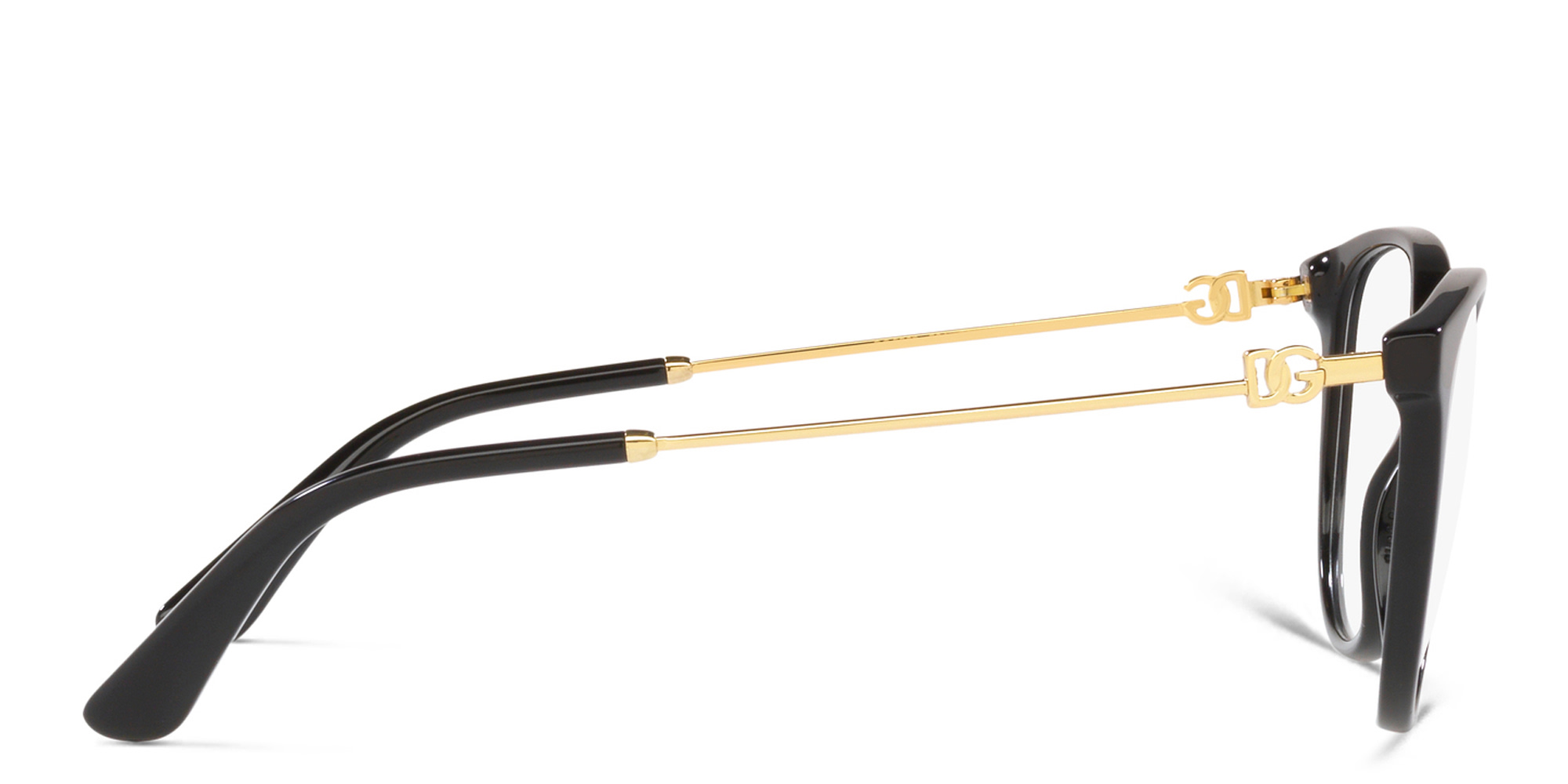 Shop Dolce & Gabbana Butterfly Eyeglasses in Black online.