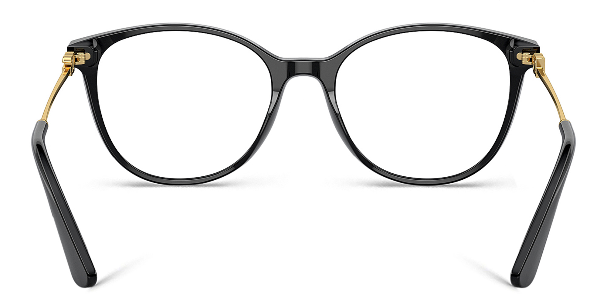 Shop Dolce & Gabbana Butterfly Eyeglasses in Black online.