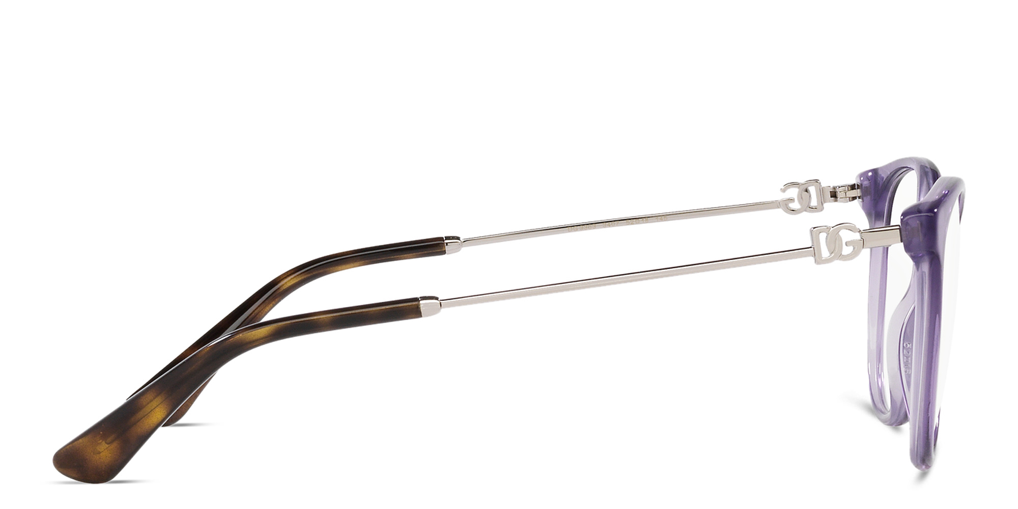 نظارات طبية طراز بترفلاي من دولتشي آند غابانا بلون أرجواني - صورة المنتج 3