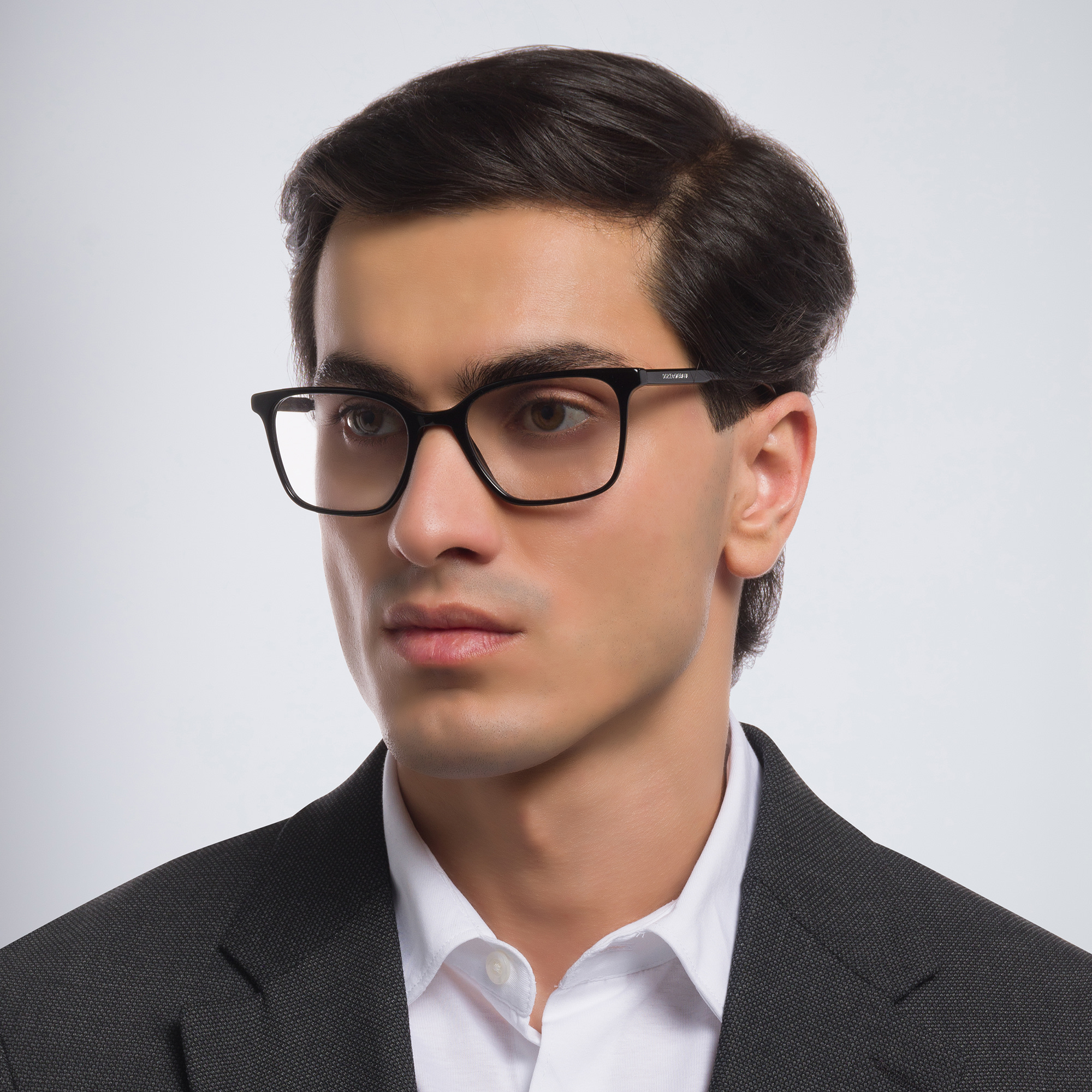 Shop Dolce & Gabbana Square Eyeglasses in Black online.