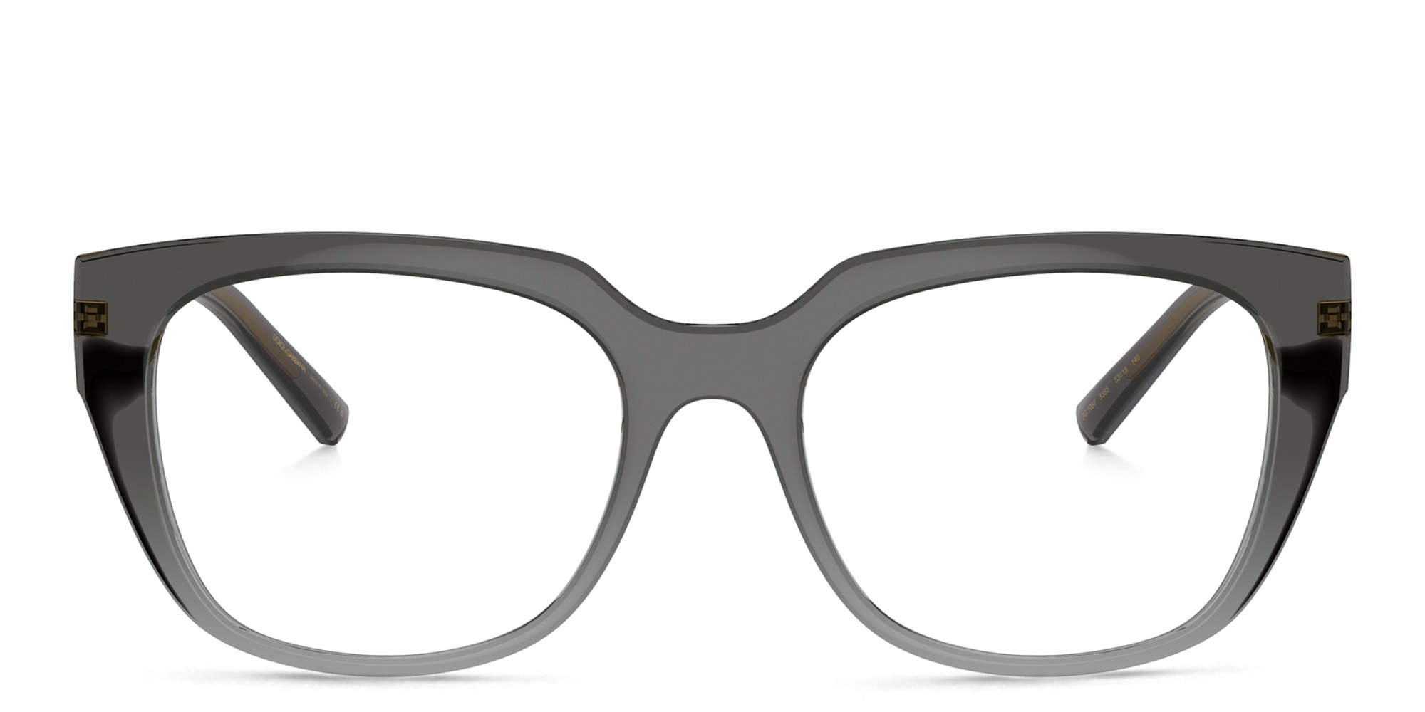 Dolce & Gabbana Square Eyeglasses in Gradient Black – Product Photo 1