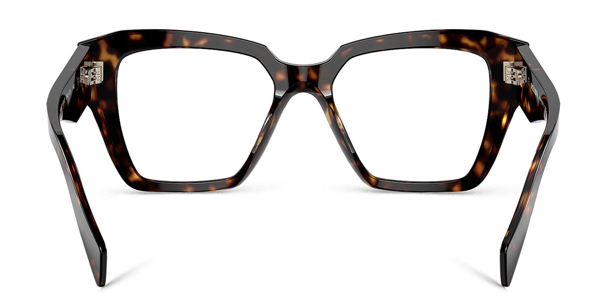 Shop PRADA Square Eyeglasses in Tortoise online.