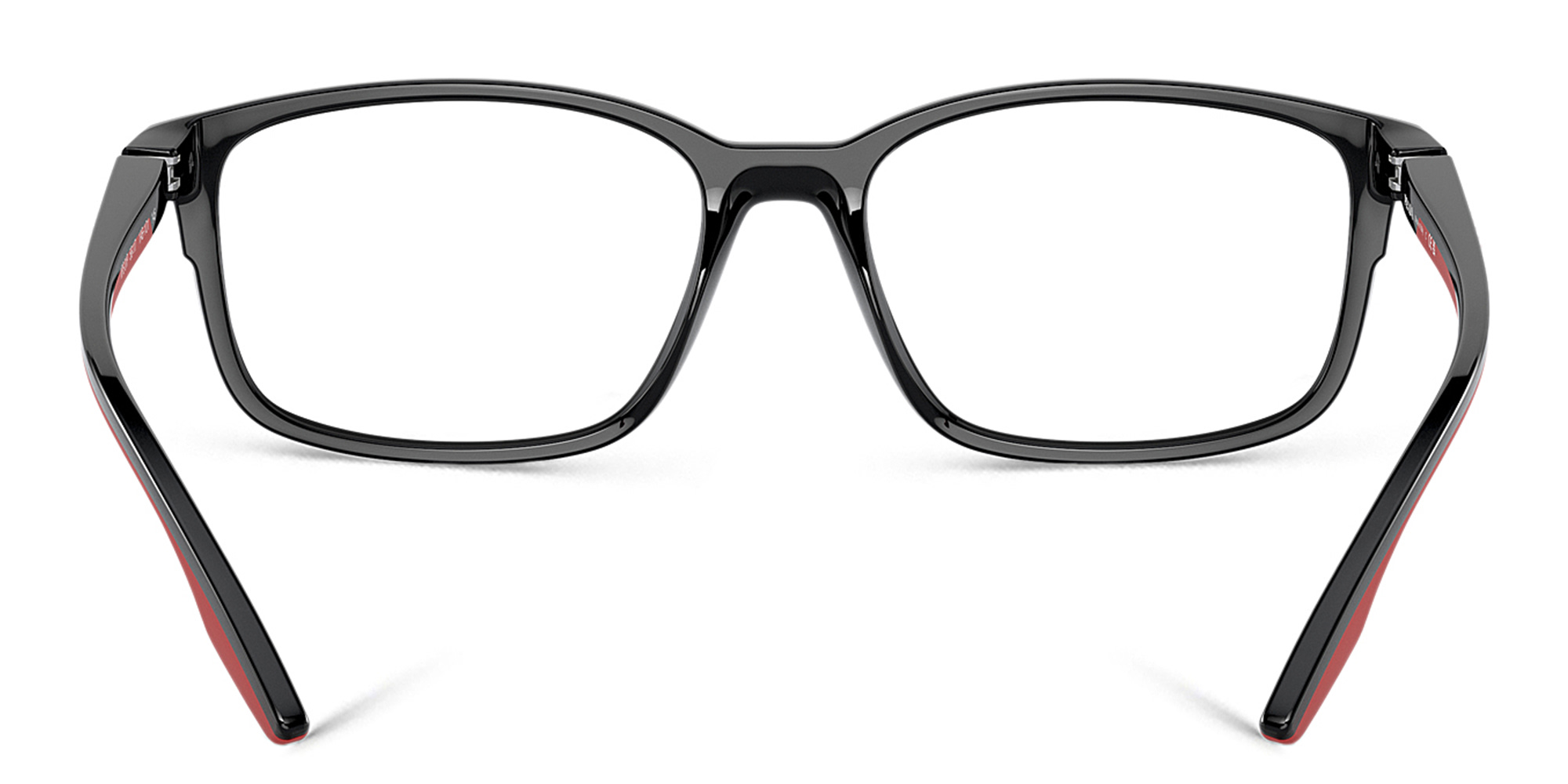 Prada Linea Rossa Wide Pillow Eyeglasses in Black – Product Photo 3
