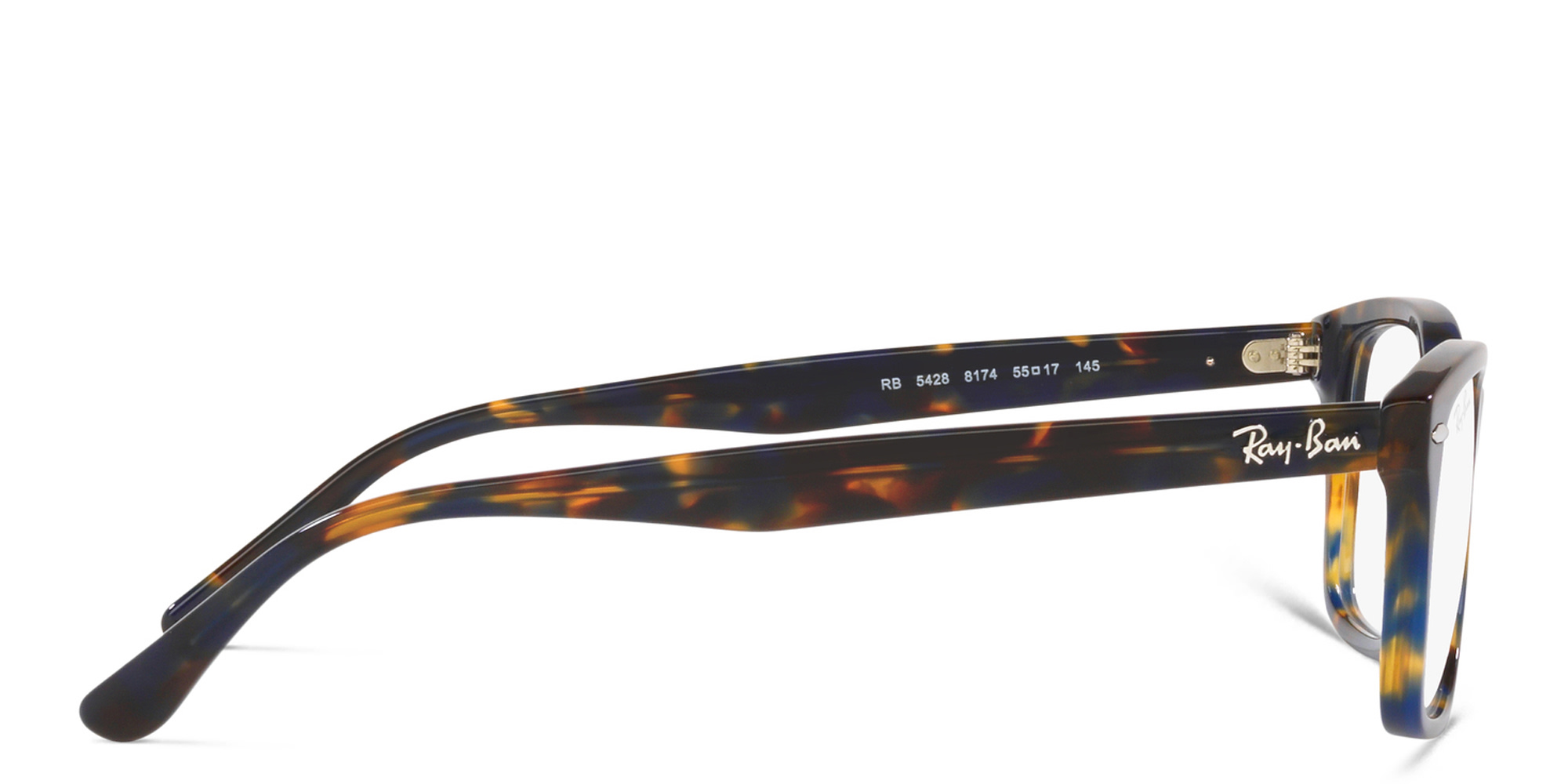 Ray-Ban Unisex Square Eyeglasses in Yellow – Product Photo 3