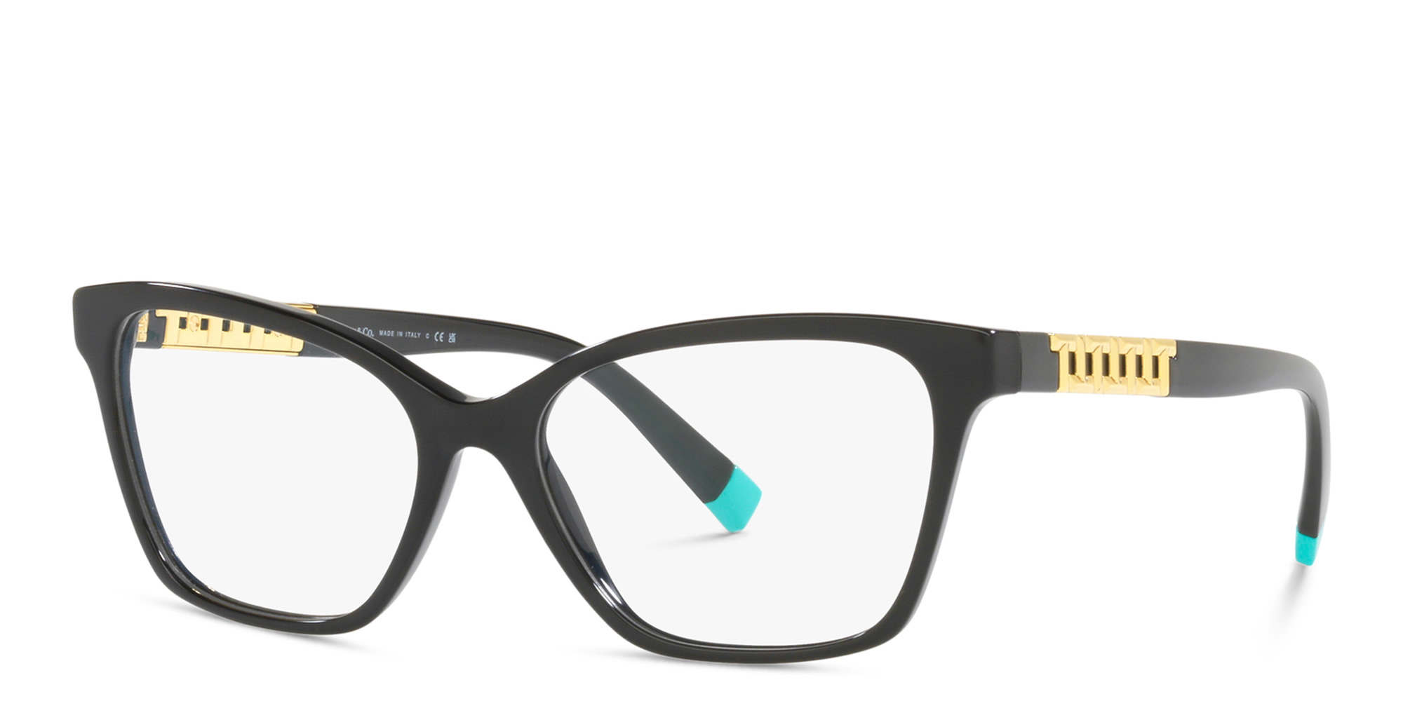 Shop TIFFANY Pillow Eyeglasses in Black online.