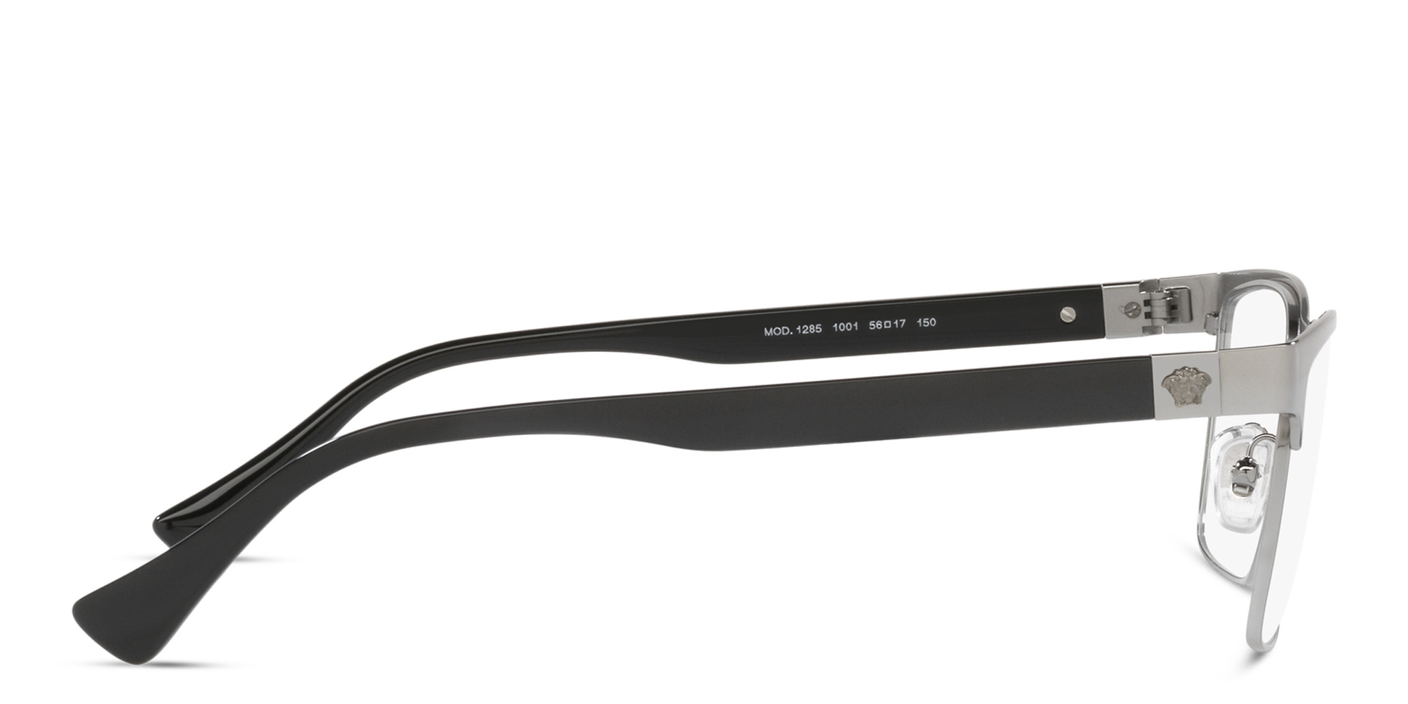 VERSACE Medusa Rectangle Eyeglasses in Gunmetal – Product Photo 3