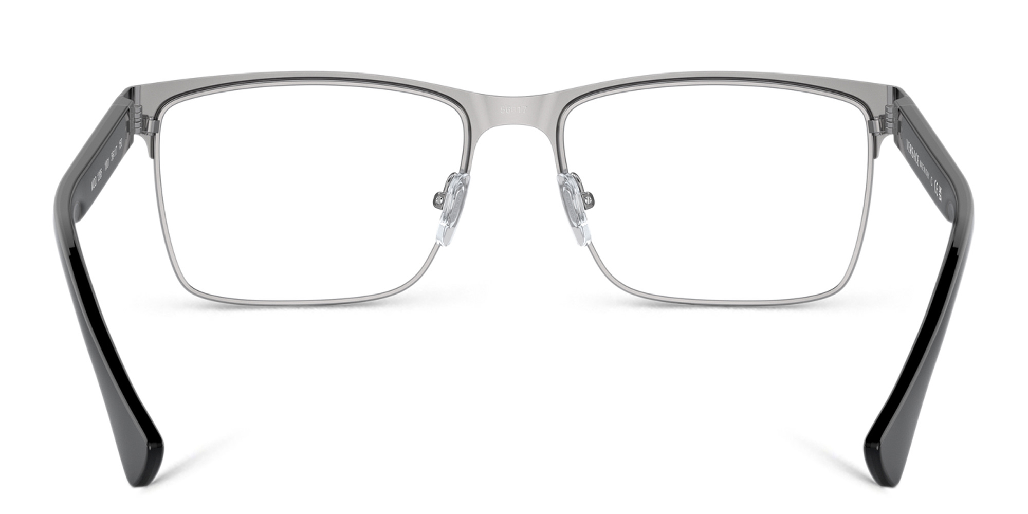 VERSACE Medusa Rectangle Eyeglasses in Gunmetal – Product Photo 4
