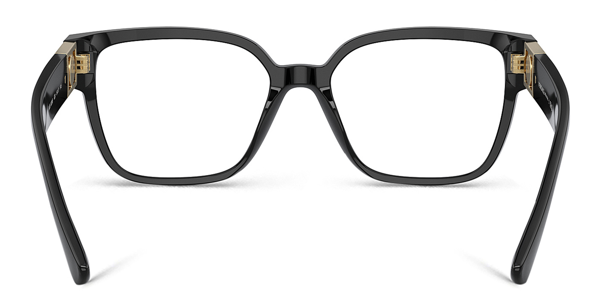VERSACE Medusa Square Eyeglasses in Black – Product Photo 4
