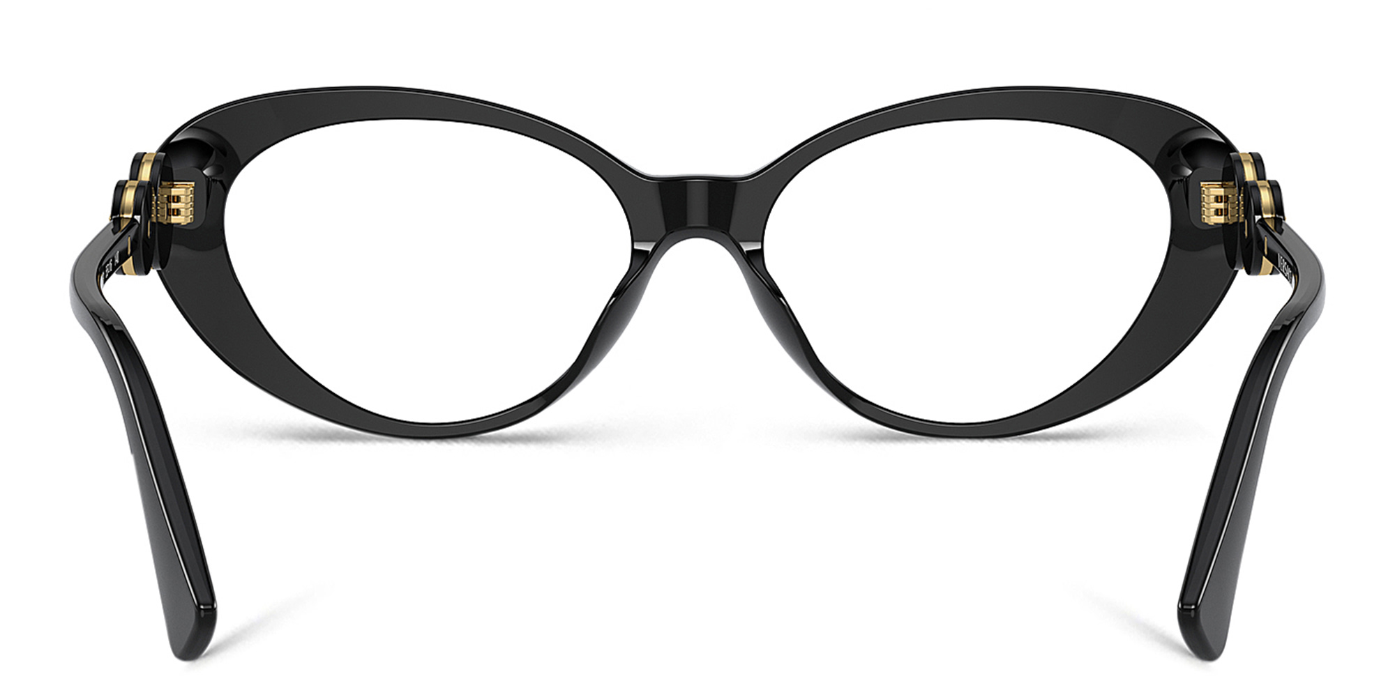 VERSACE Double Medusa Cat-Eye Eyeglasses in Black – Product Photo 4