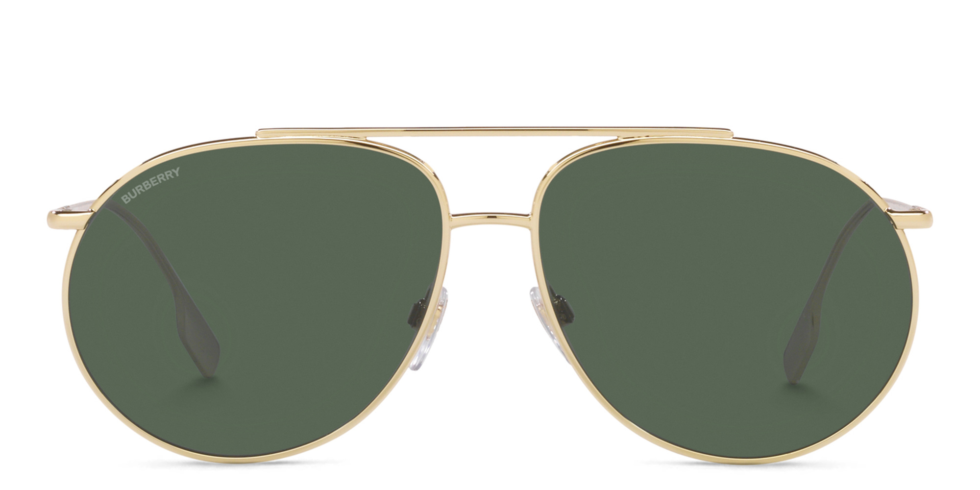 نظارات شمسية أفياتور من بربري بلون ذهبي فاتح - صورة المنتج 1