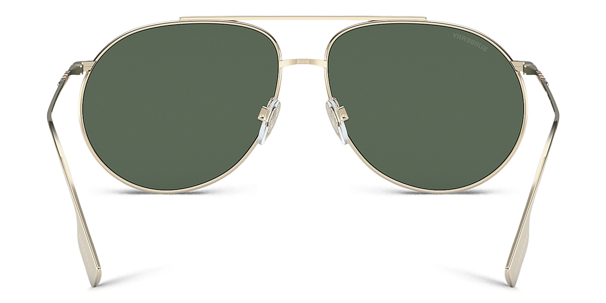 نظارات شمسية أفياتور من بربري بلون ذهبي فاتح - صورة المنتج 4