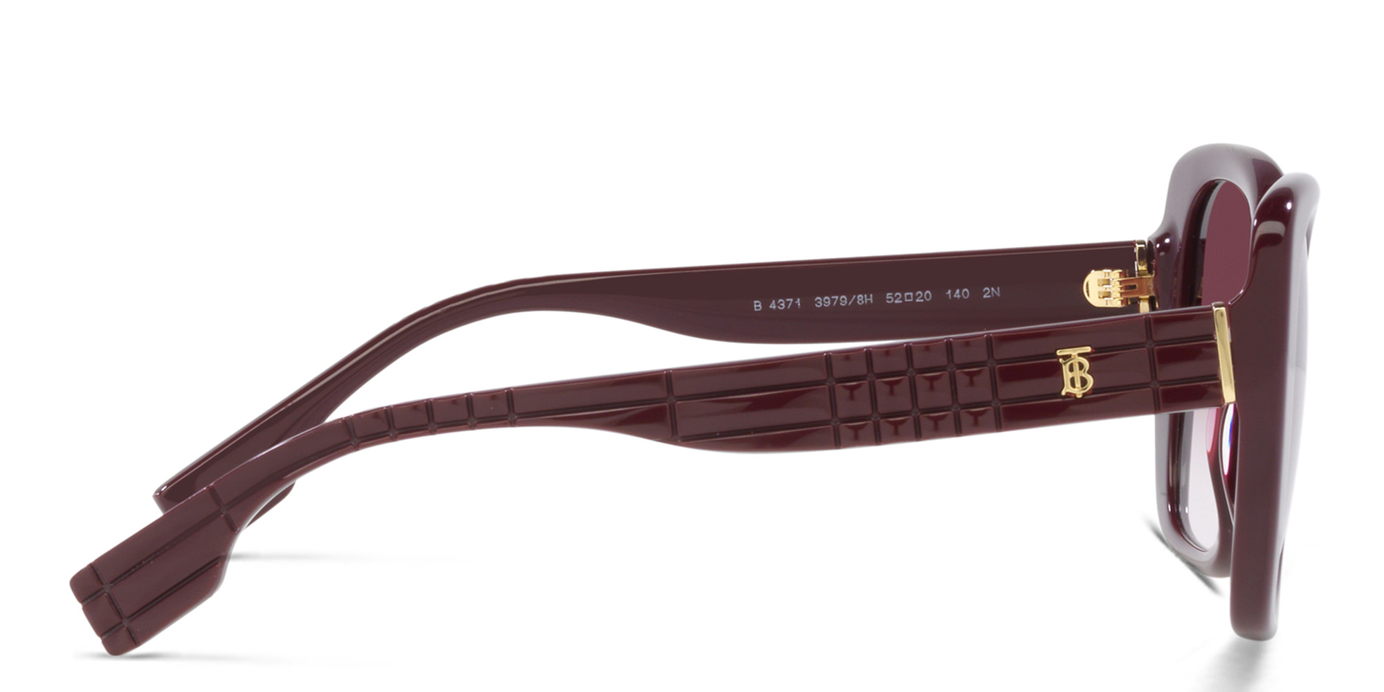 BURBERRY Oversized Square Sunglasses in Bordeaux – Product Photo 3