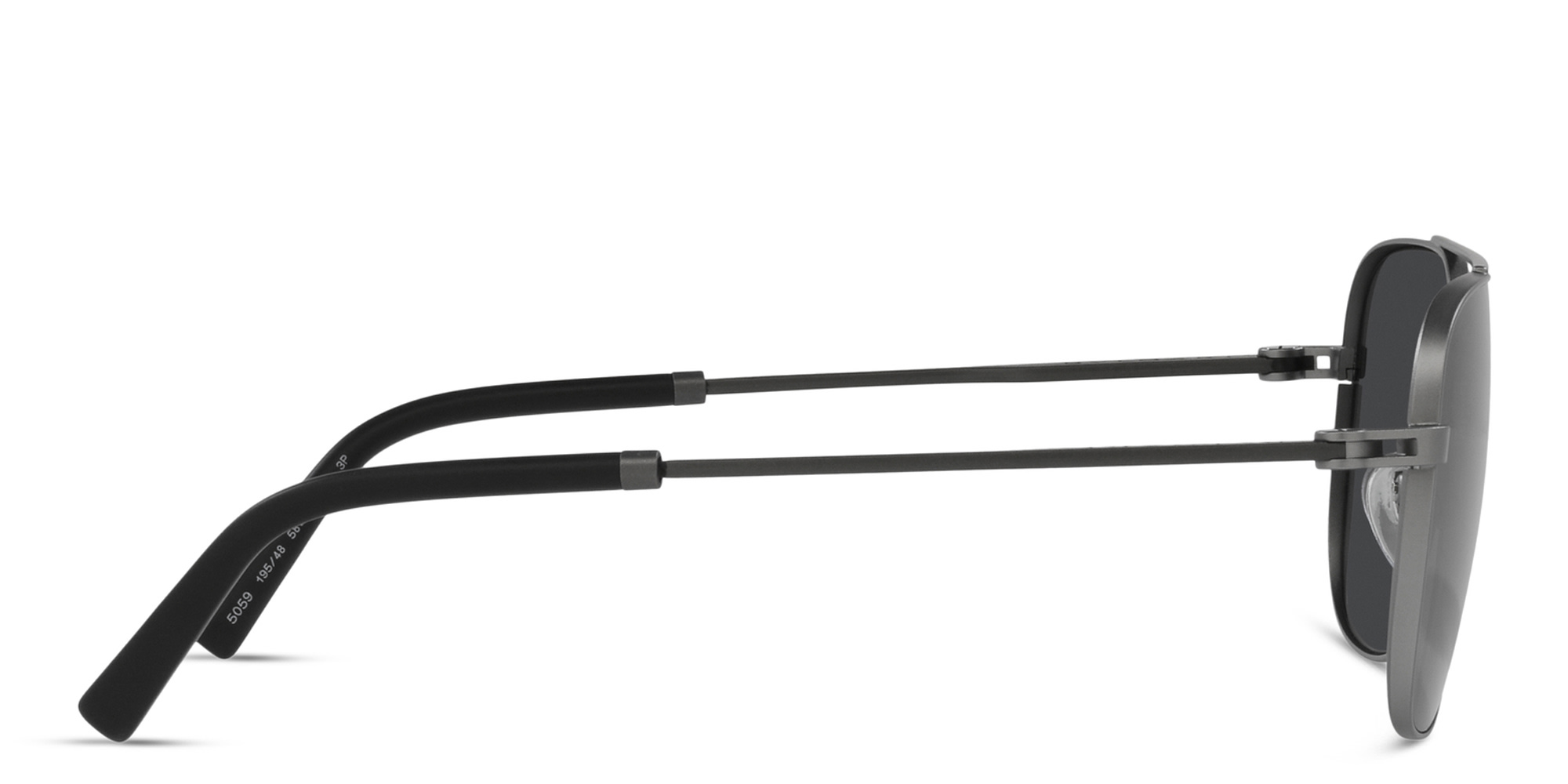 Shop BVLGARI Pilot Sunglasses in Matte Gunmetal online.